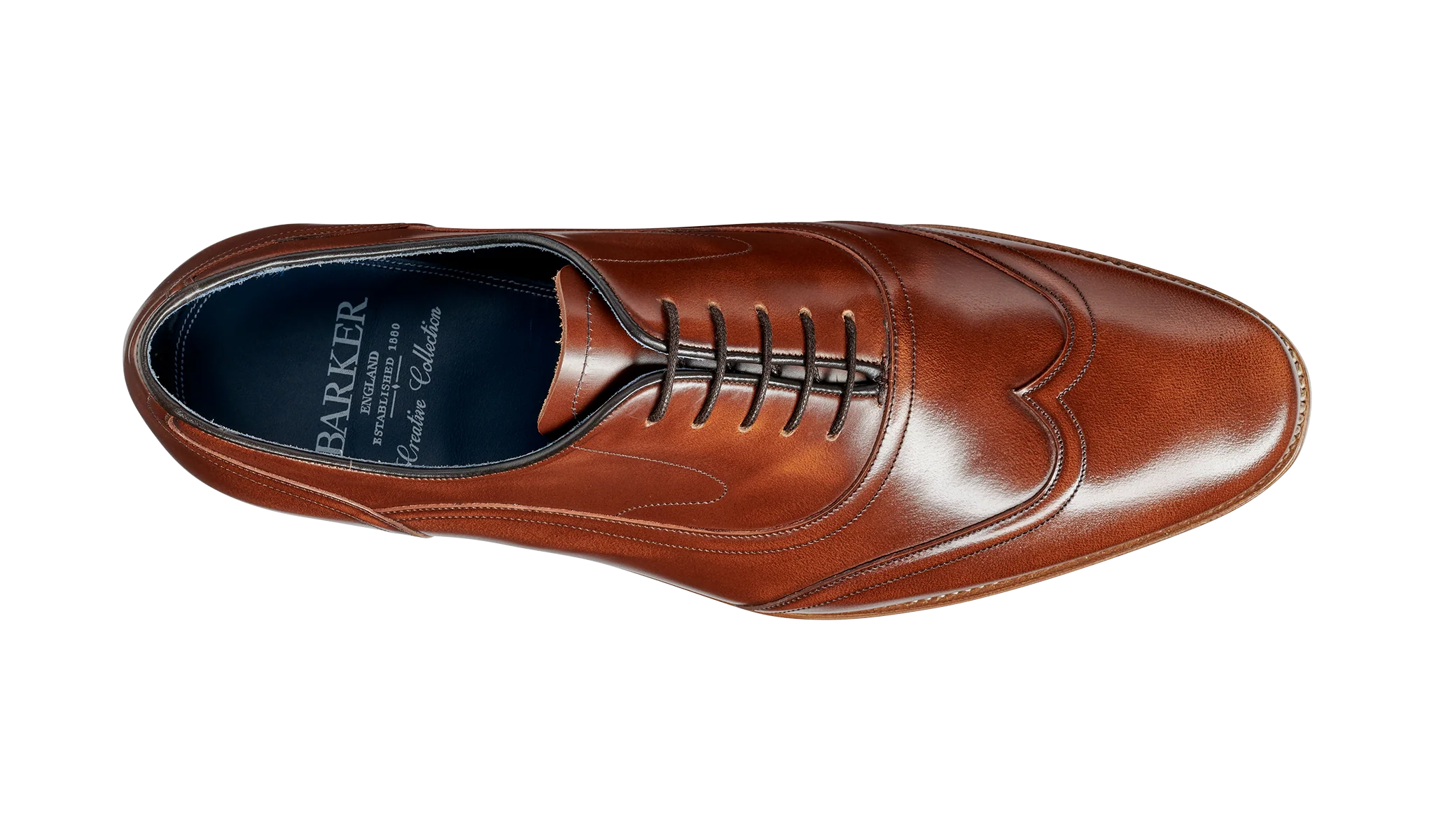 Arron - Cedar Hi Shine Oxford Brogue Shoe - Image 3