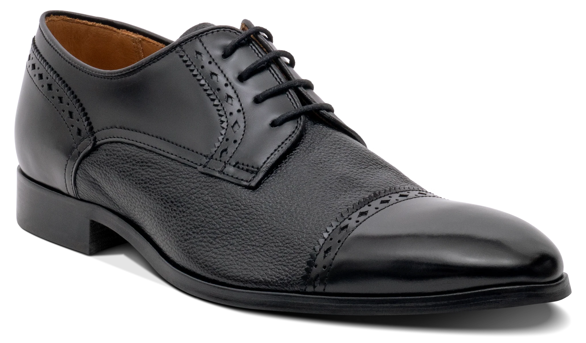Ashbourne - Black Hi-Shine/Grain