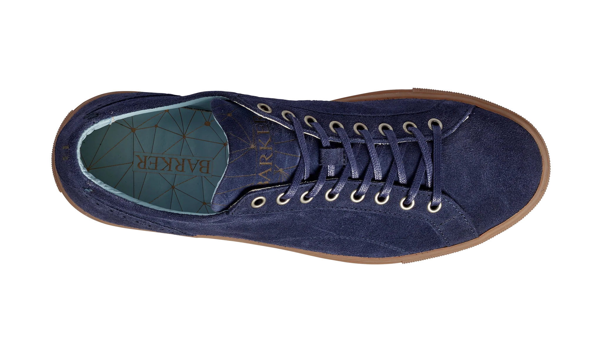 Axel - Blue Suede Mens Sneaker - Image 3
