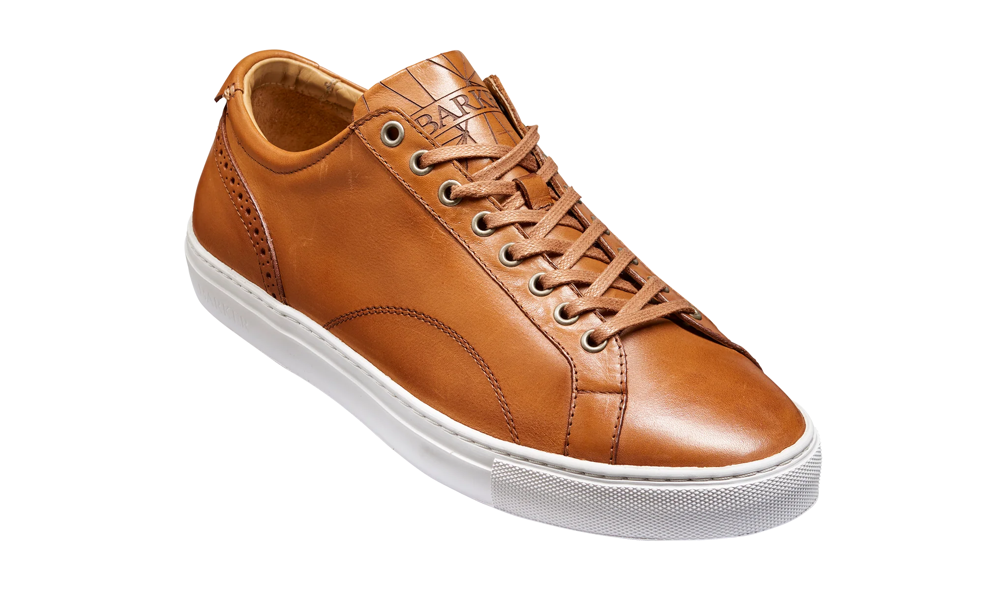 Axel - Cedar Calf Sneaker Rubber Sole Shoe