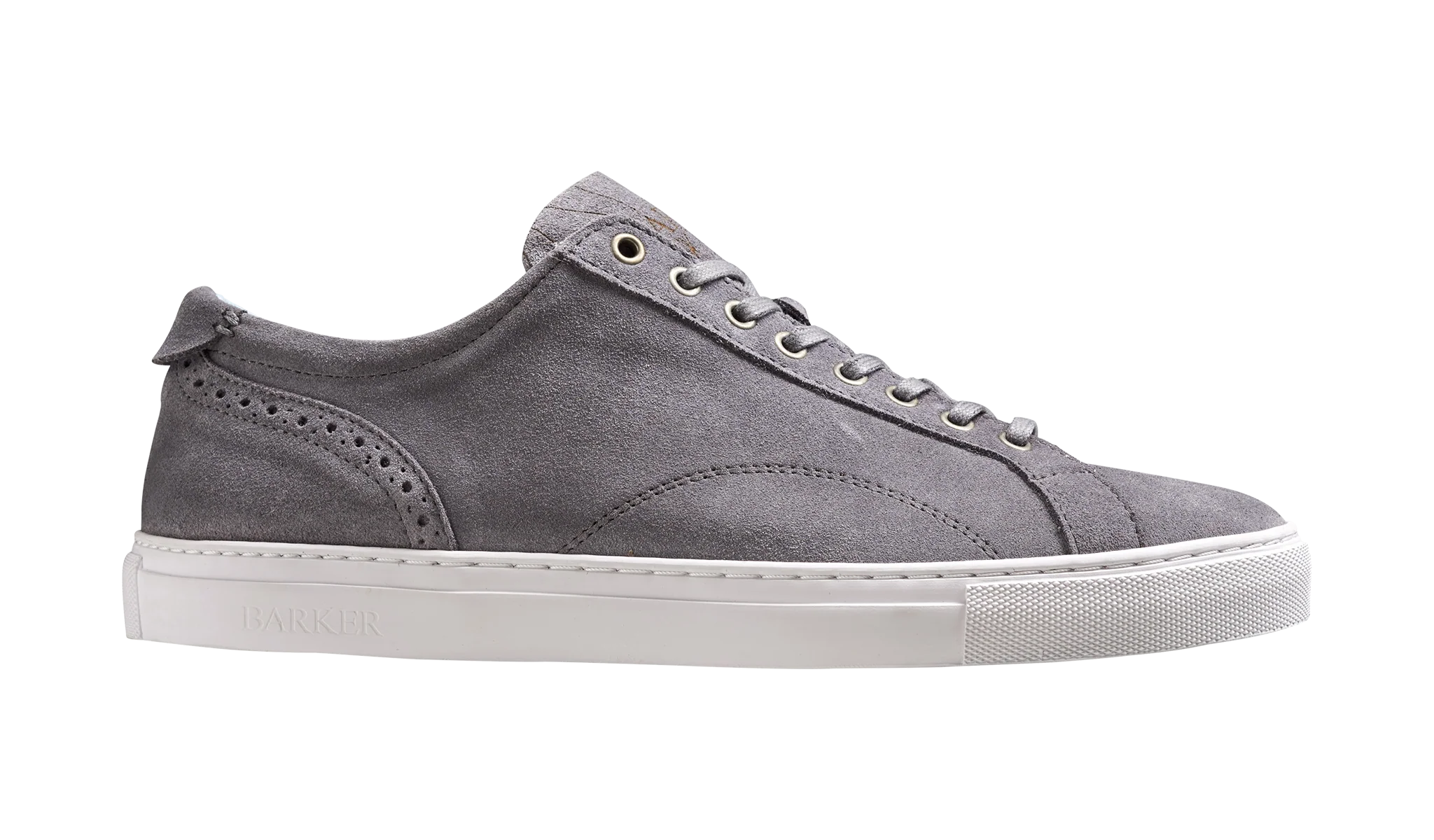 Axel - Grey Suede Sneaker - Rubber Sole Shoe - Image 2