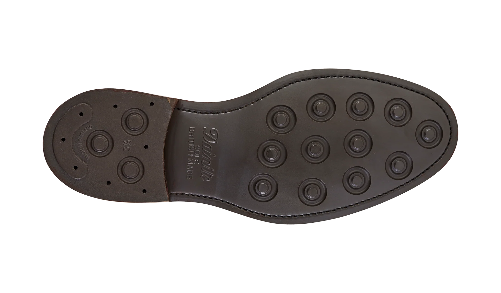 Calder - Dark Brown Grain Mens Wingtip Boot - Image 4
