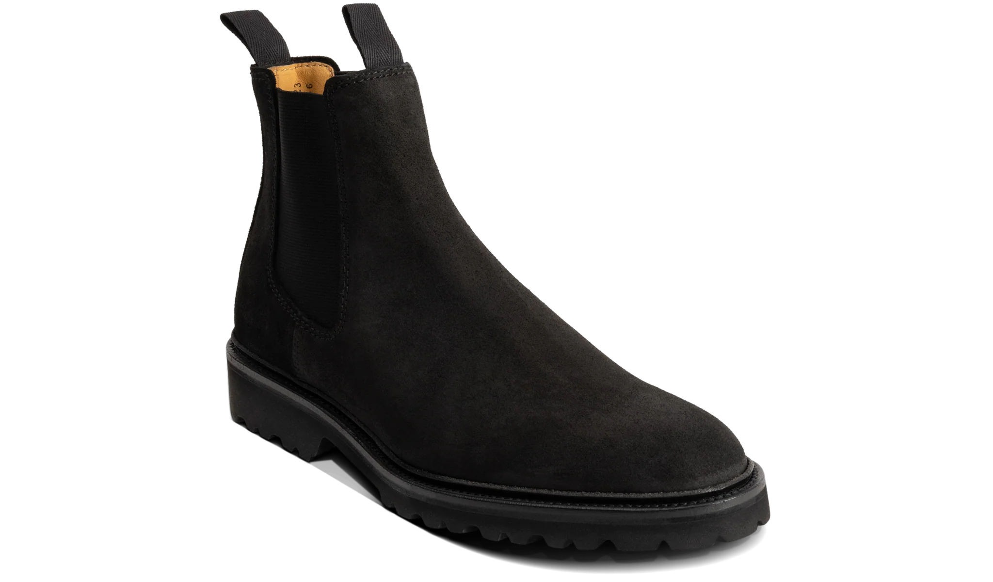Camborne - Black Waxy Suede