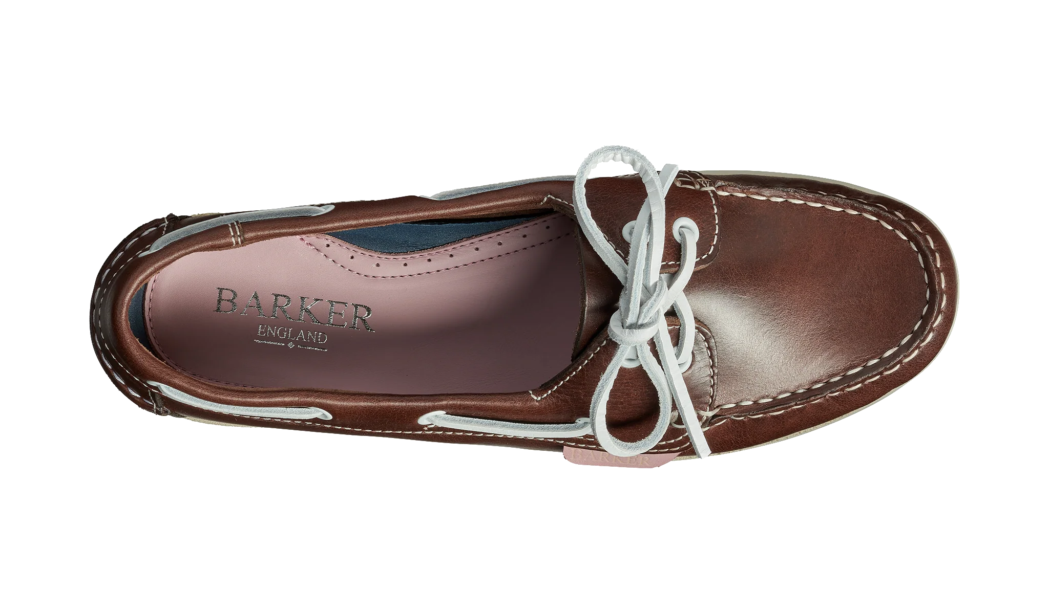 Cleo - Brown Calf Ladies Boat Shoes - Image 3