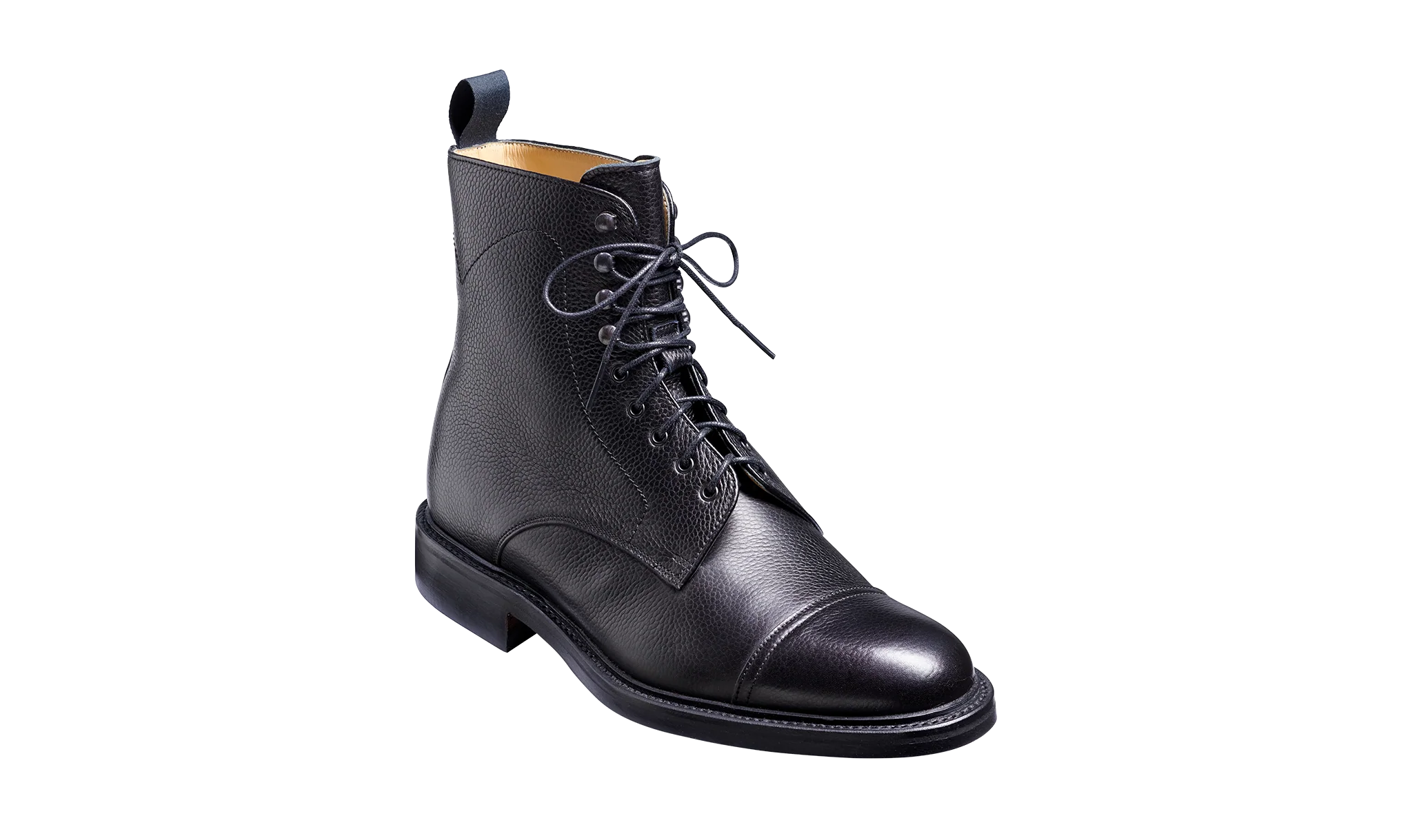 Donegal - Black Grain - Mens Top-cap Boot