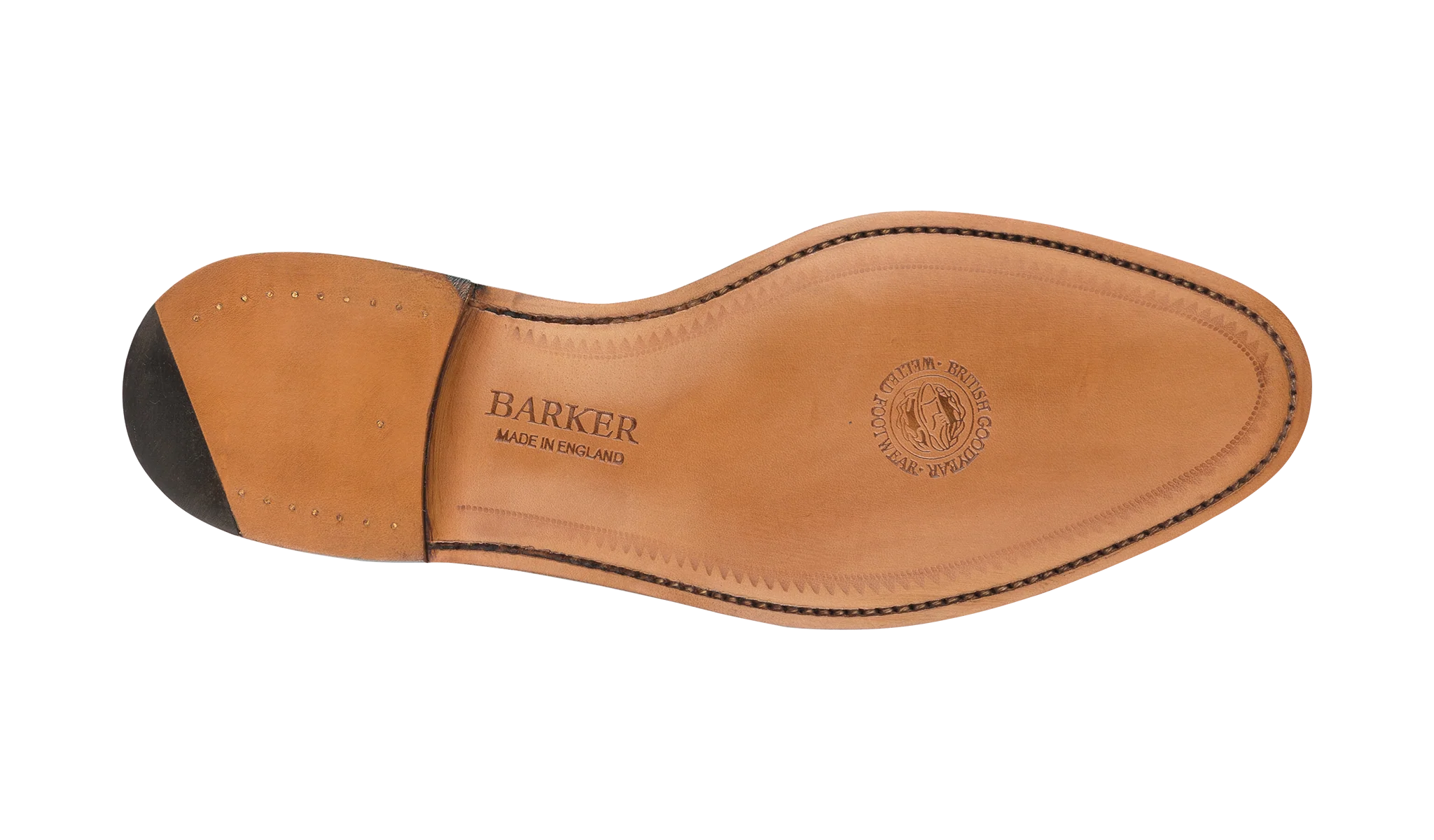 Duxford - Black Calf - Toe Cap Oxford Shoe - Image 4