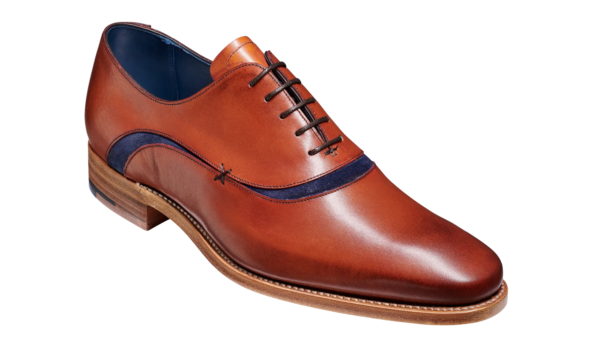 Emerson - Antique Rosewood Navy Suede Oxford