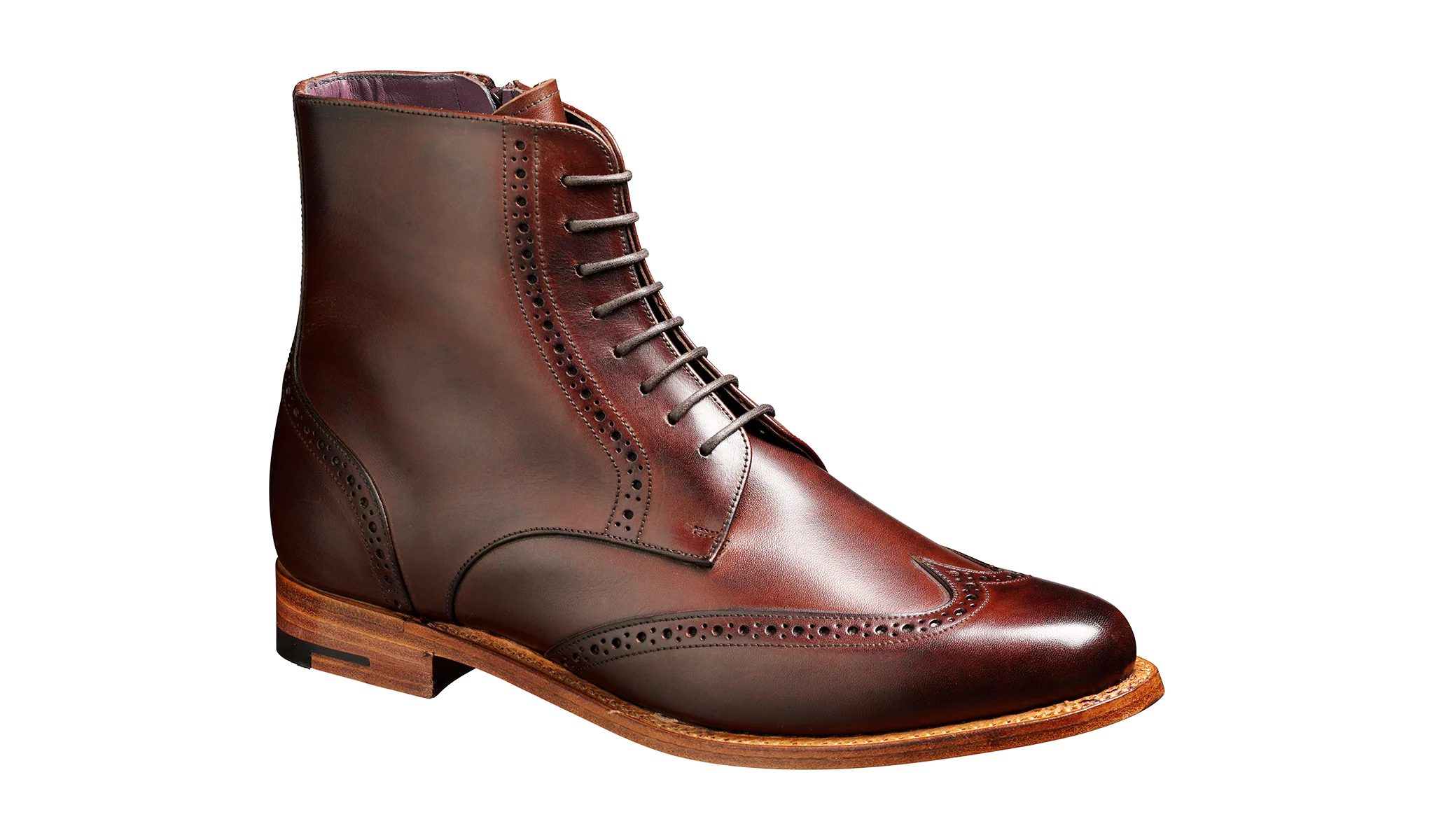 Faye - Walnut Calf Leather Boot