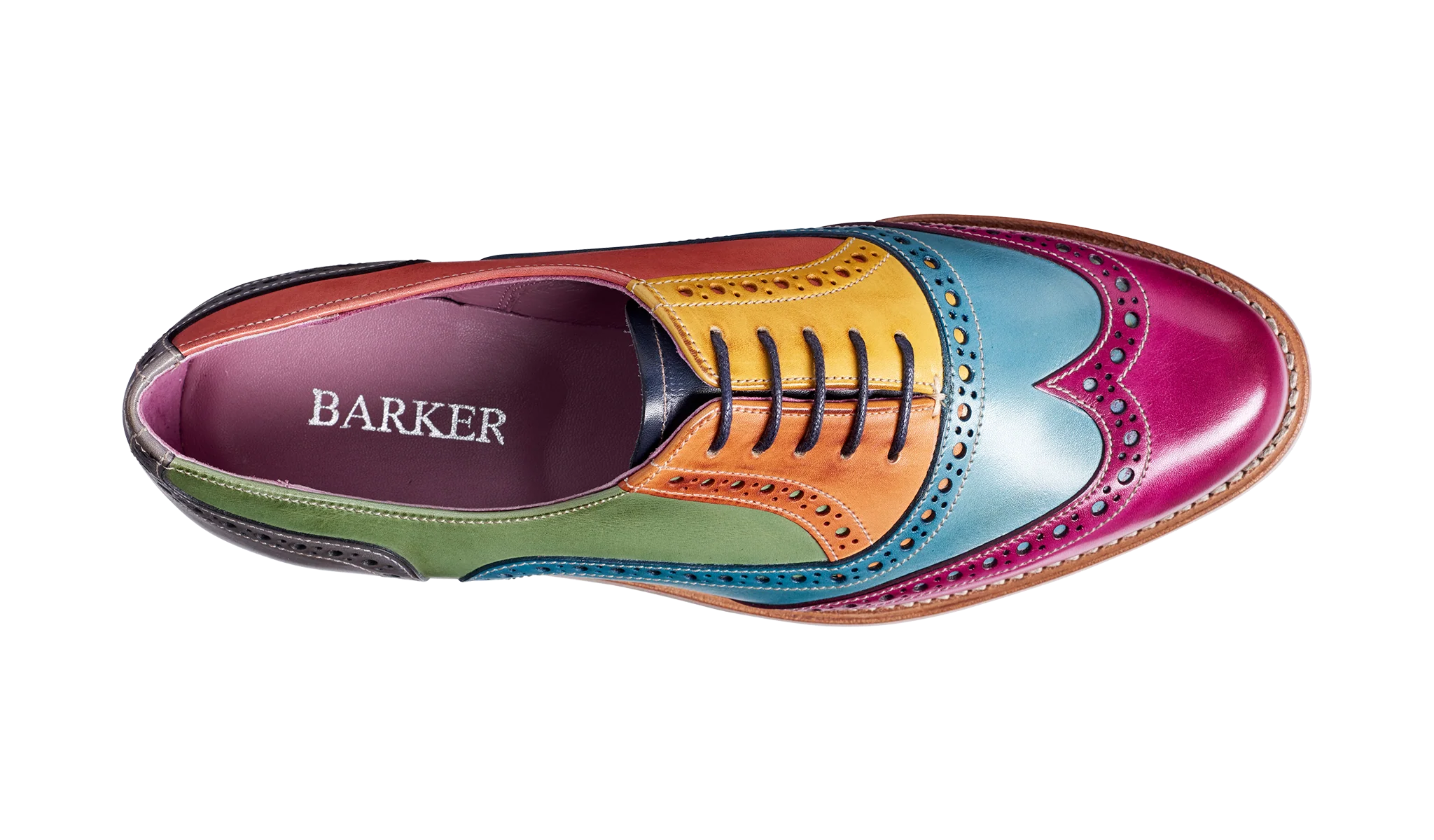 Fearne - Multi Coloured Women Brogue Shoe - Image 3