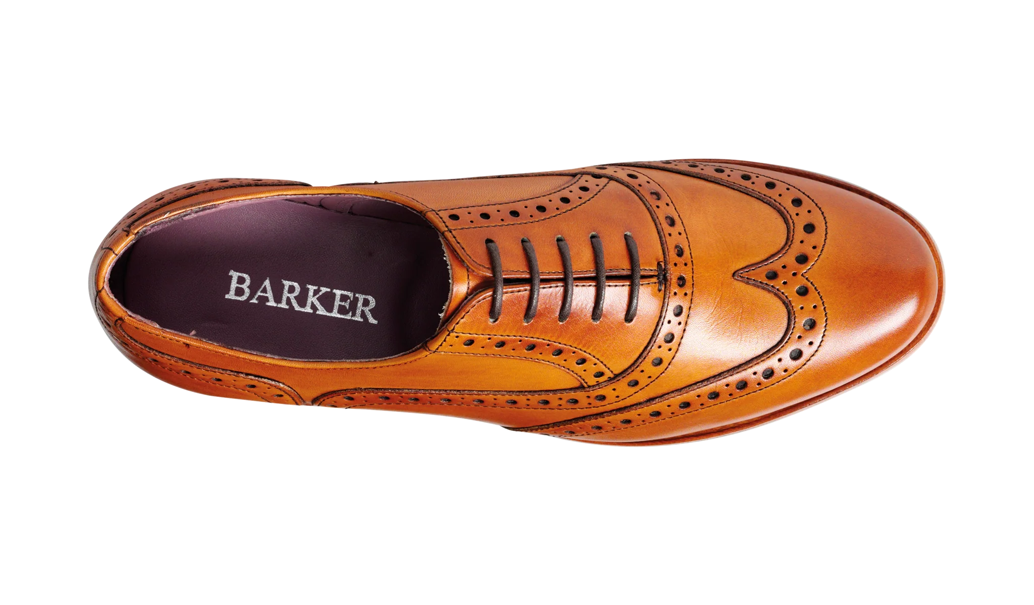Freya - Cedar Calf Brogue Shoe - Image 3