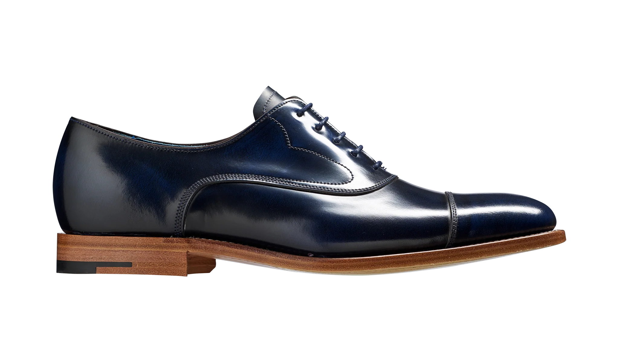 Hartley - Dark Navy Hi-Shine Oxford Shoe - Image 2