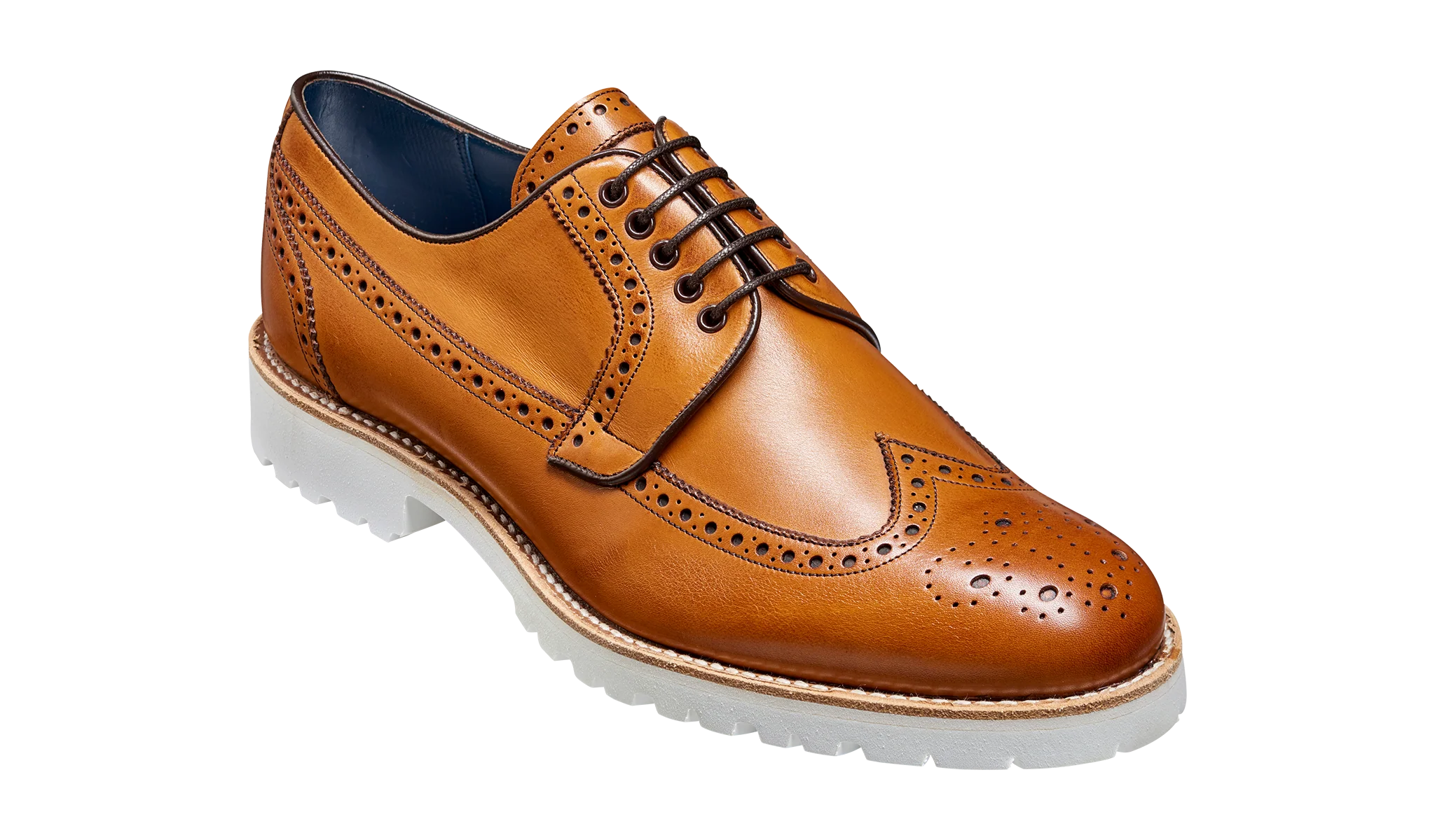Hawk - Cedar Calf Long-Wing Derby Brogue Shoe