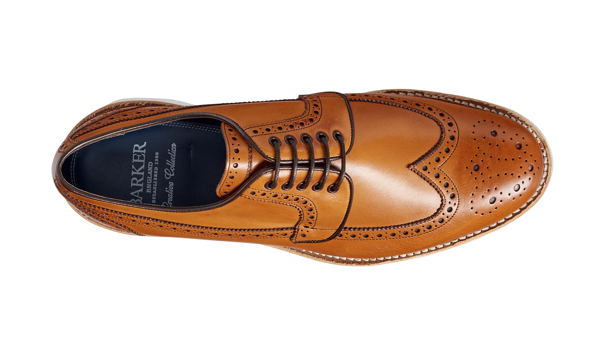 Hawk - Cedar Calf Long-Wing Derby Brogue Shoe - Image 3