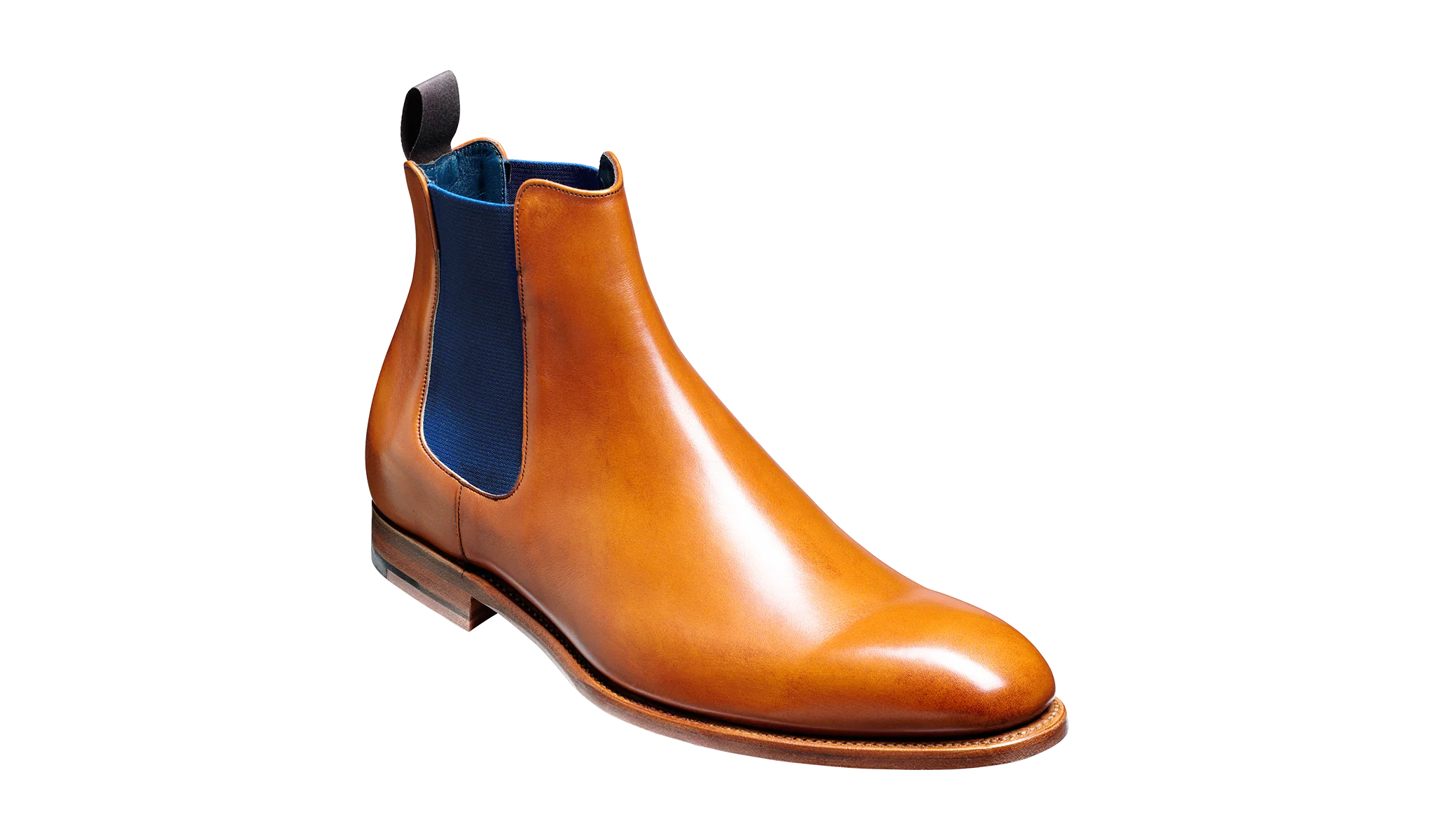 Hopper - Cedar Calf / Navy Elastic Chelsea boot