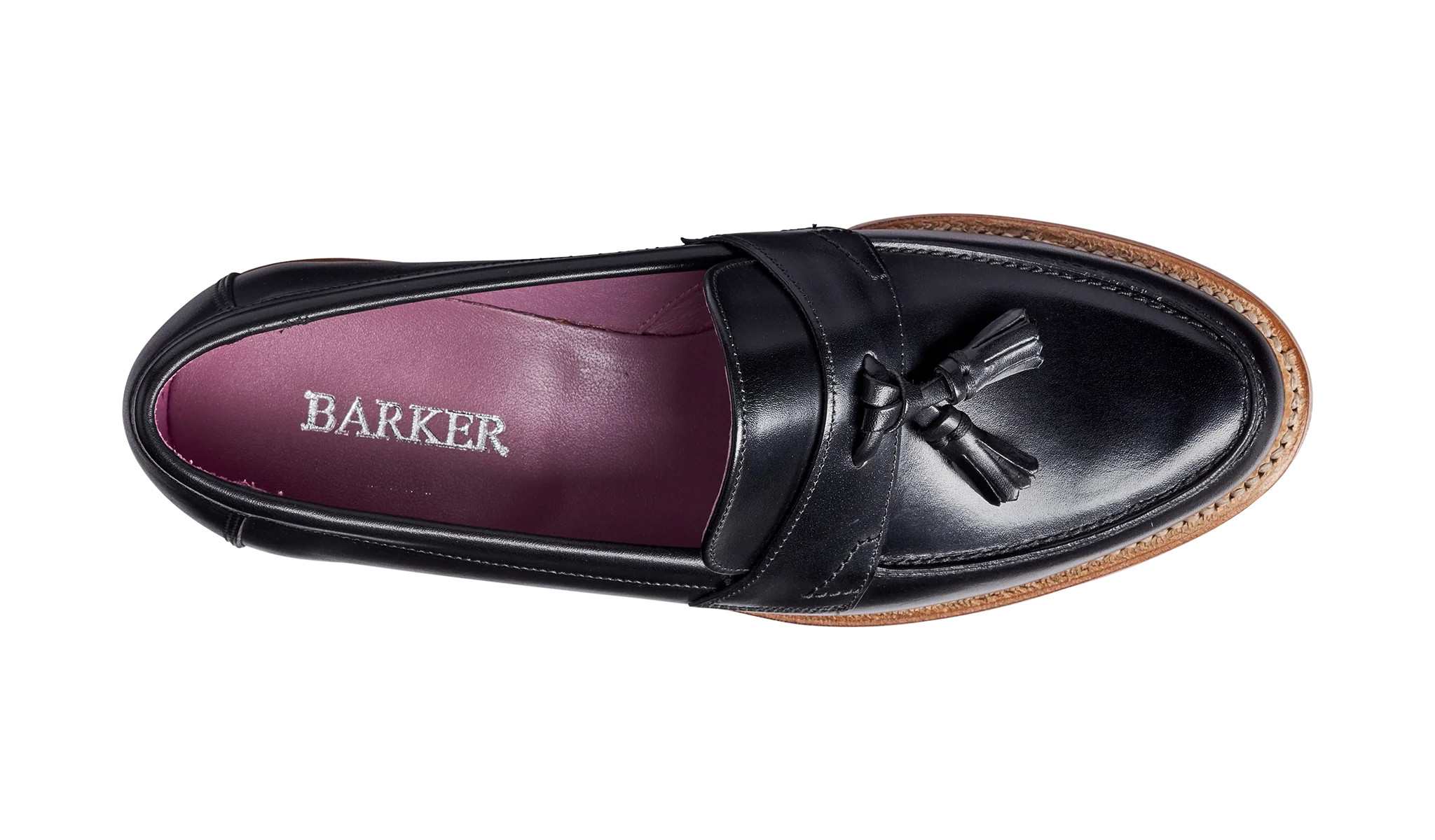 Imogen - Black Calf - Tassel Loafer Shoe - Image 3