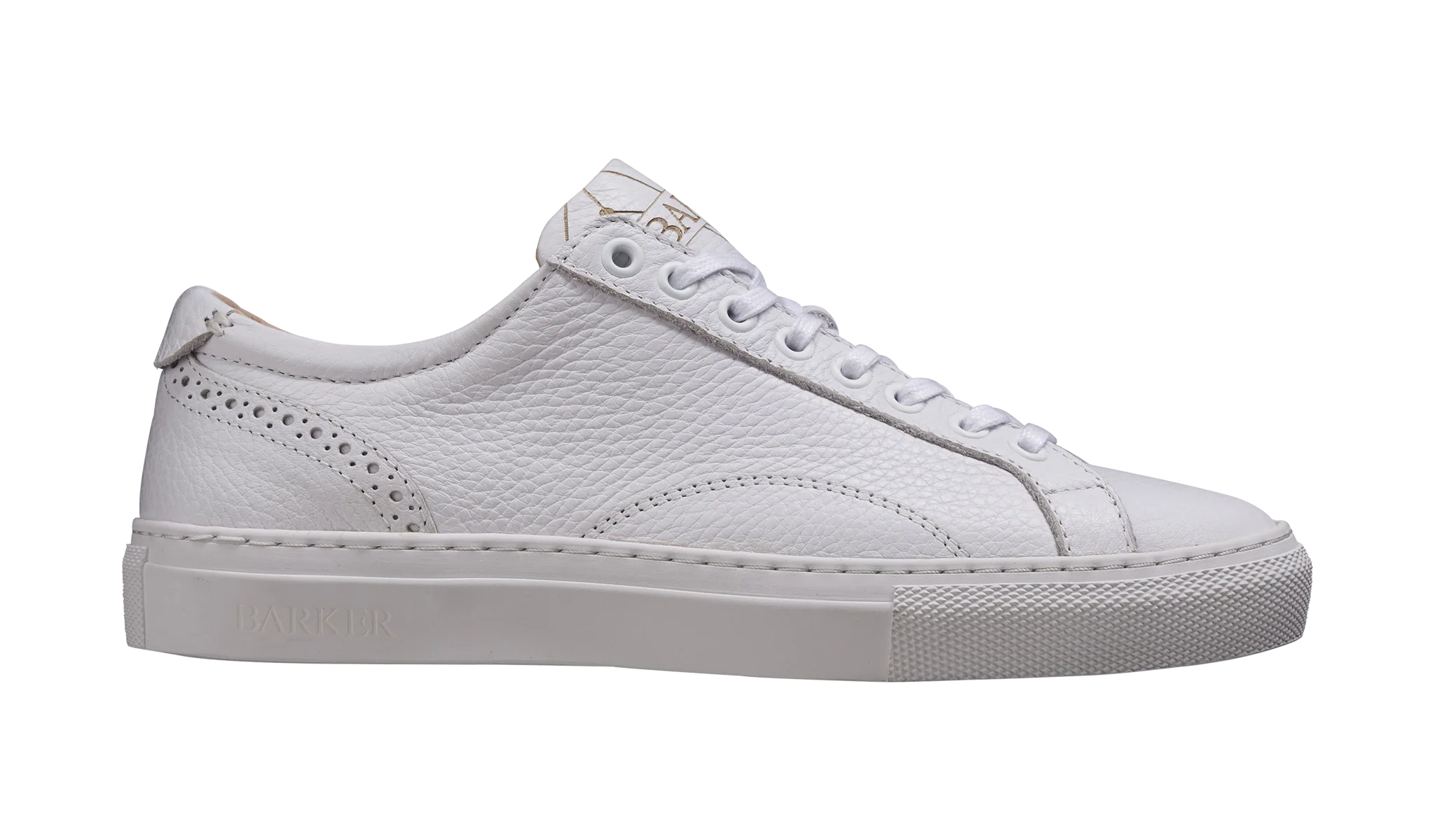Isla - White Grain Rubber Cup Sole Sneaker Shoe - Image 2