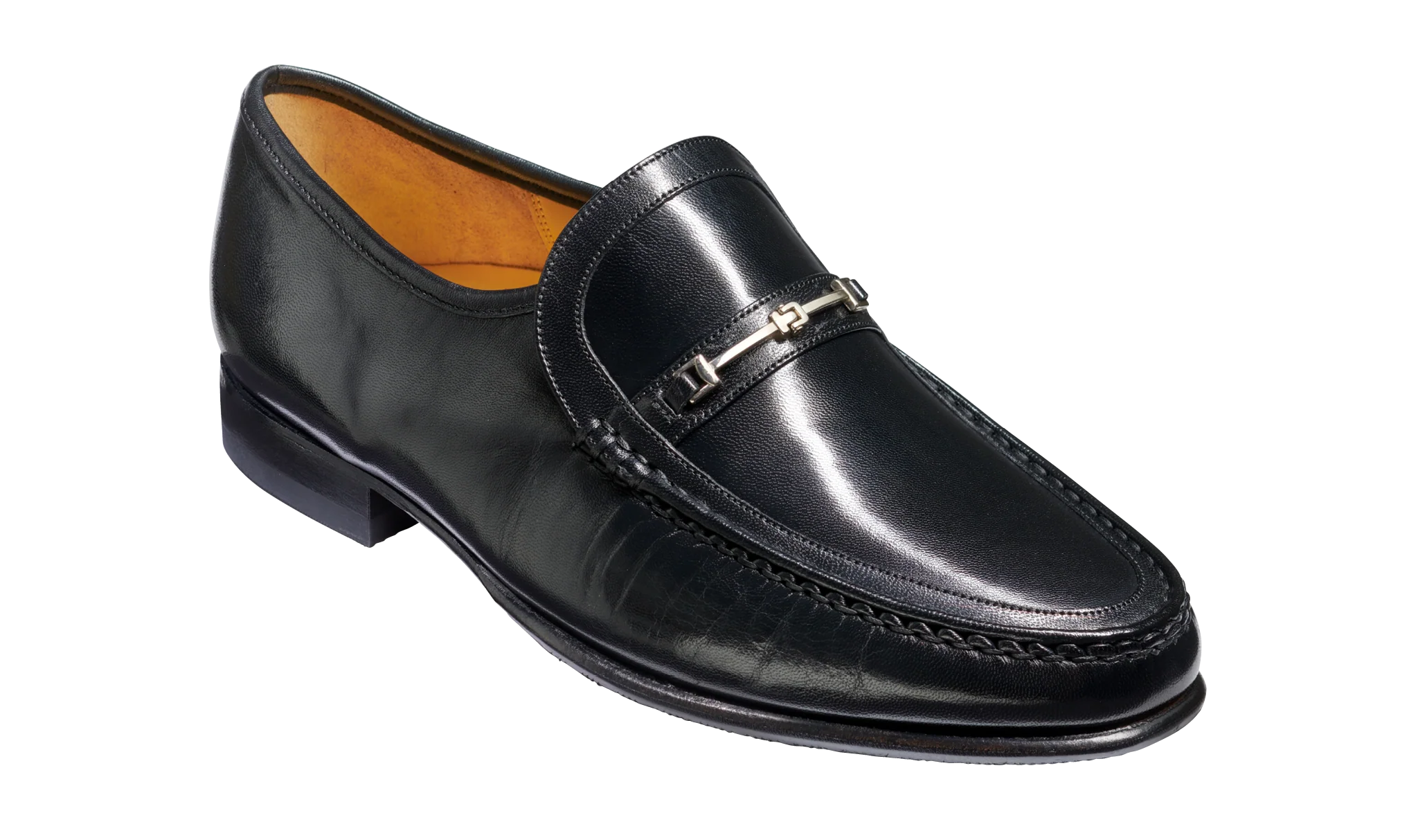 Jasper - Black Kid Loafer Shoe