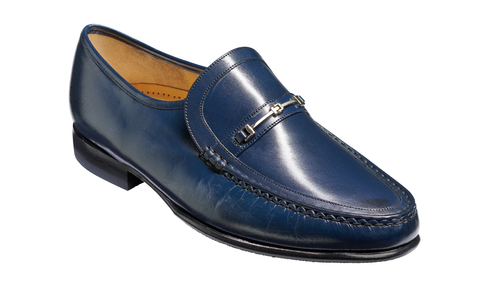 Jasper - Navy Kid Loafer Shoe