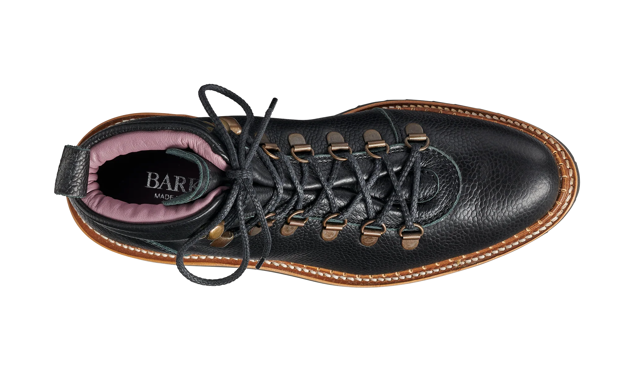 Julie - Black Grain Hiking Boot - Image 6