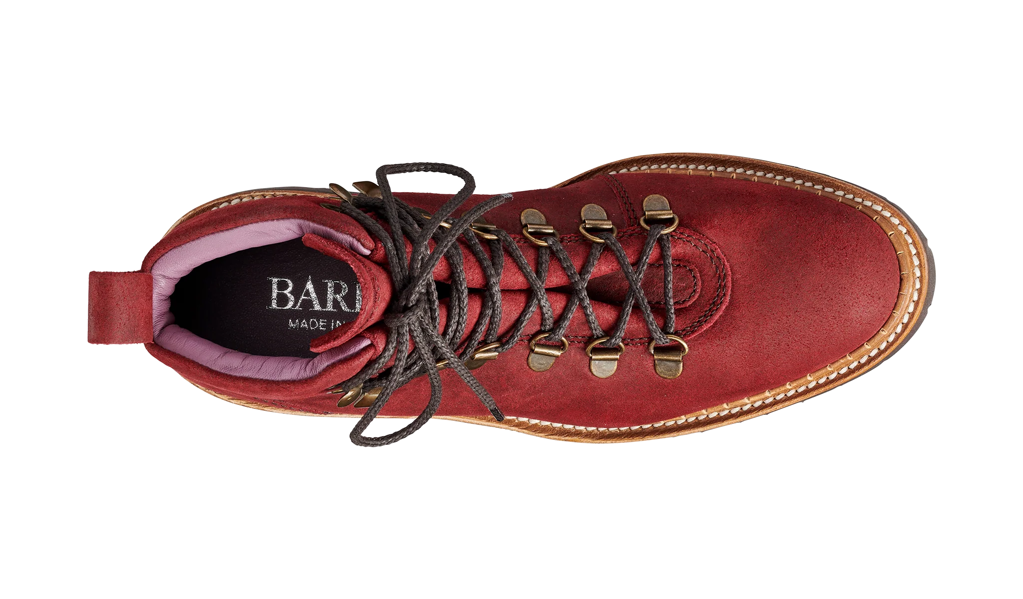Julie - Plum Waxy Hiker Boot Womens - Image 6
