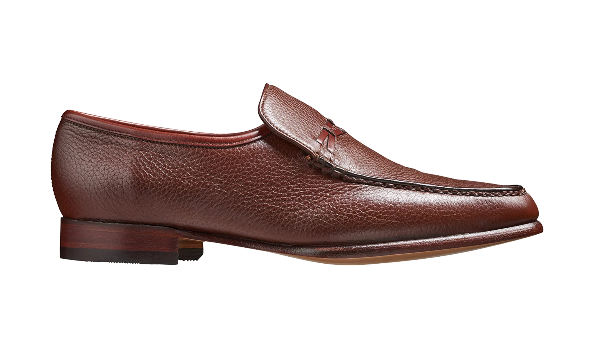 Leon - Burgundy Deerskin / Calf Loafer - Image 2
