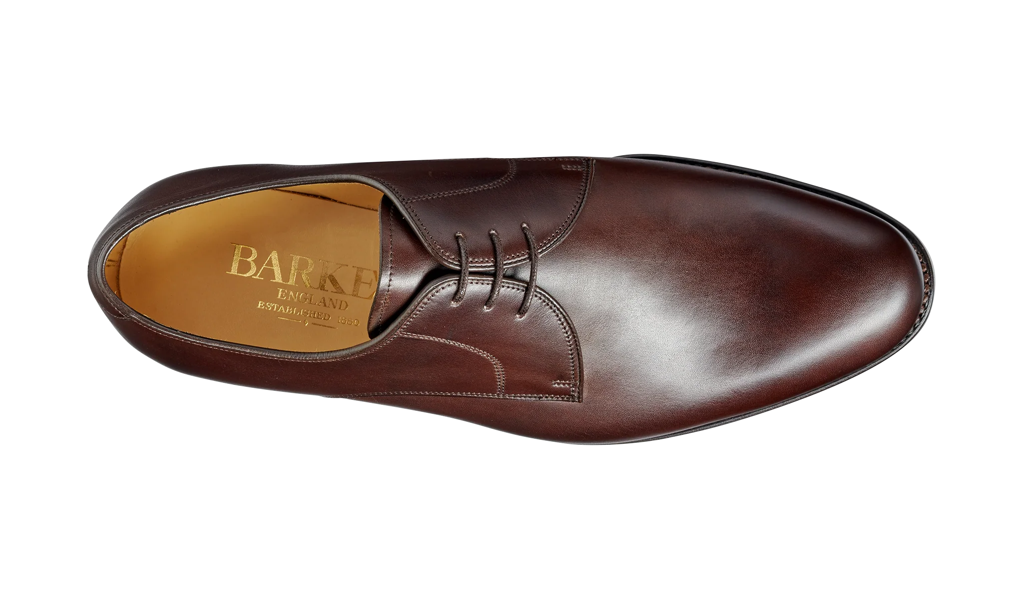 March - Dark Walnut Calf Mens Derby Shoe - Image 3