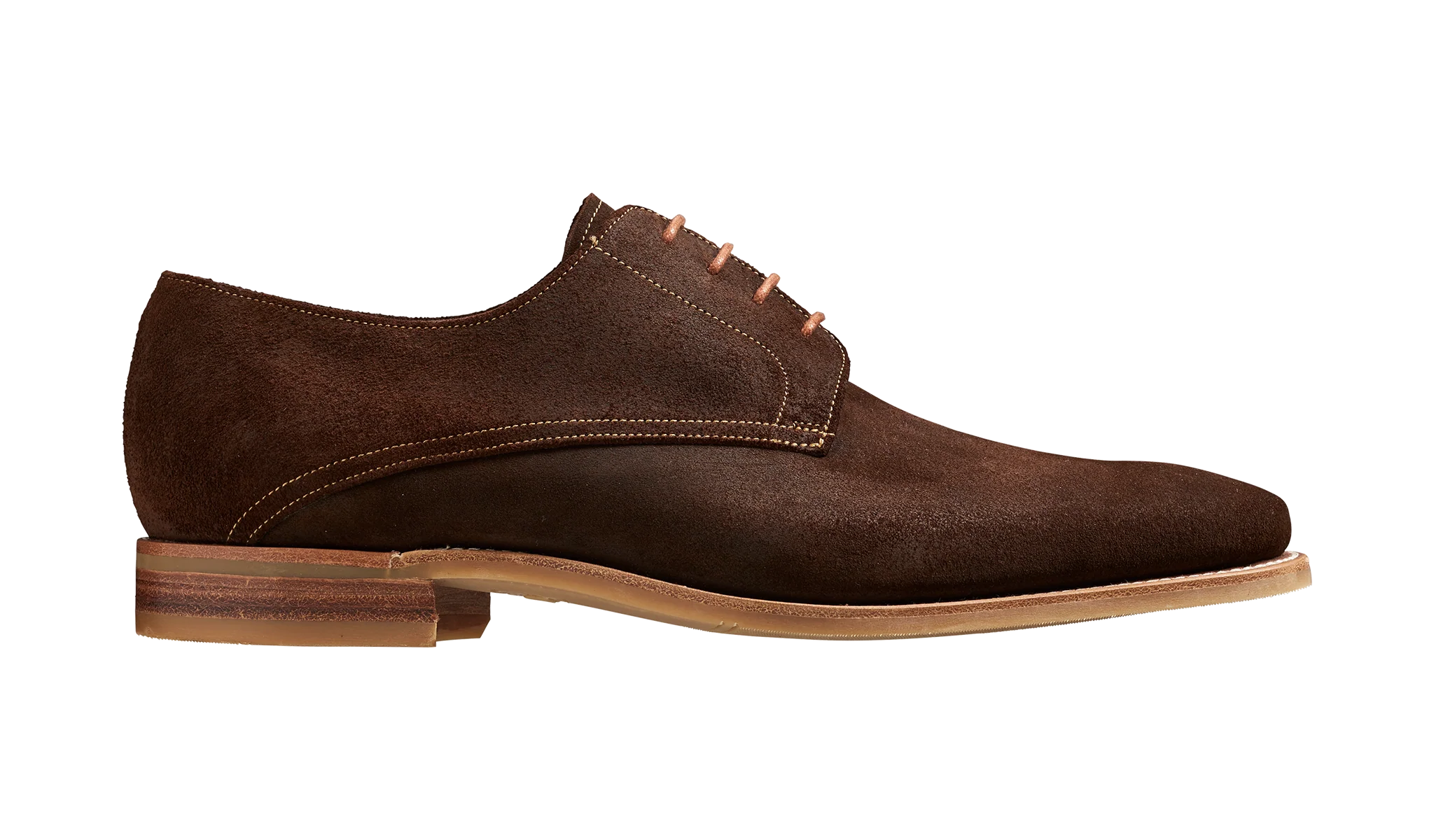 Max - Brown Burnished Suede Derby Shoe - Image 2