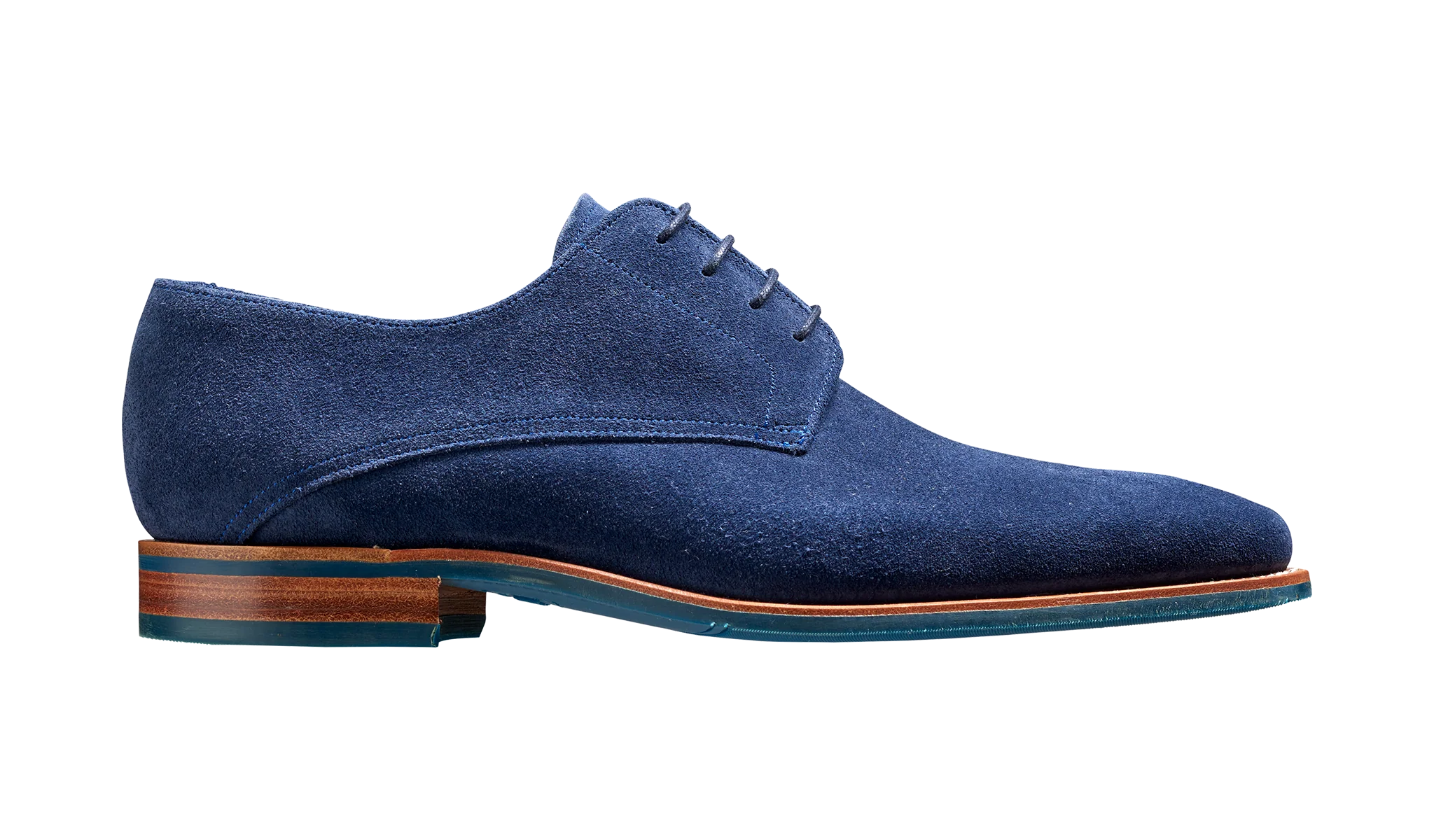Max - Navy Suede Derby Shoe - Image 2
