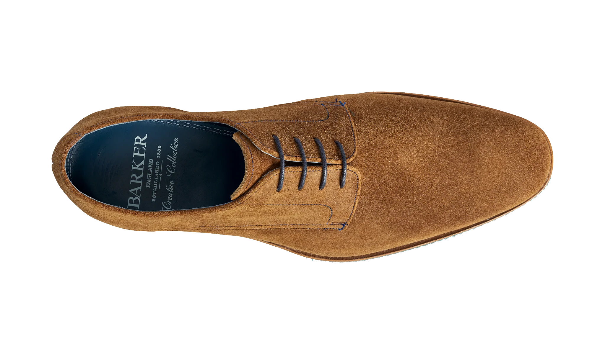 Max - Tan Burnished Suede Derby Shoe - Image 3