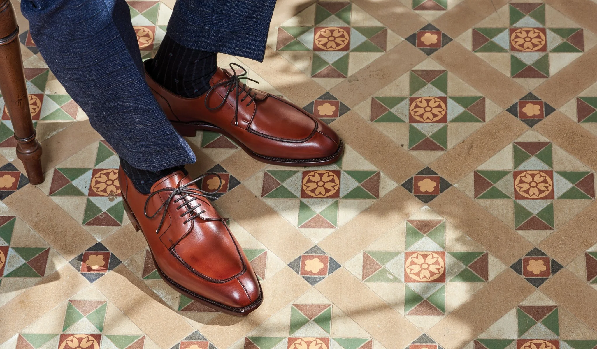 Montrose - Antique Rosewood Calf Derby - Image 5