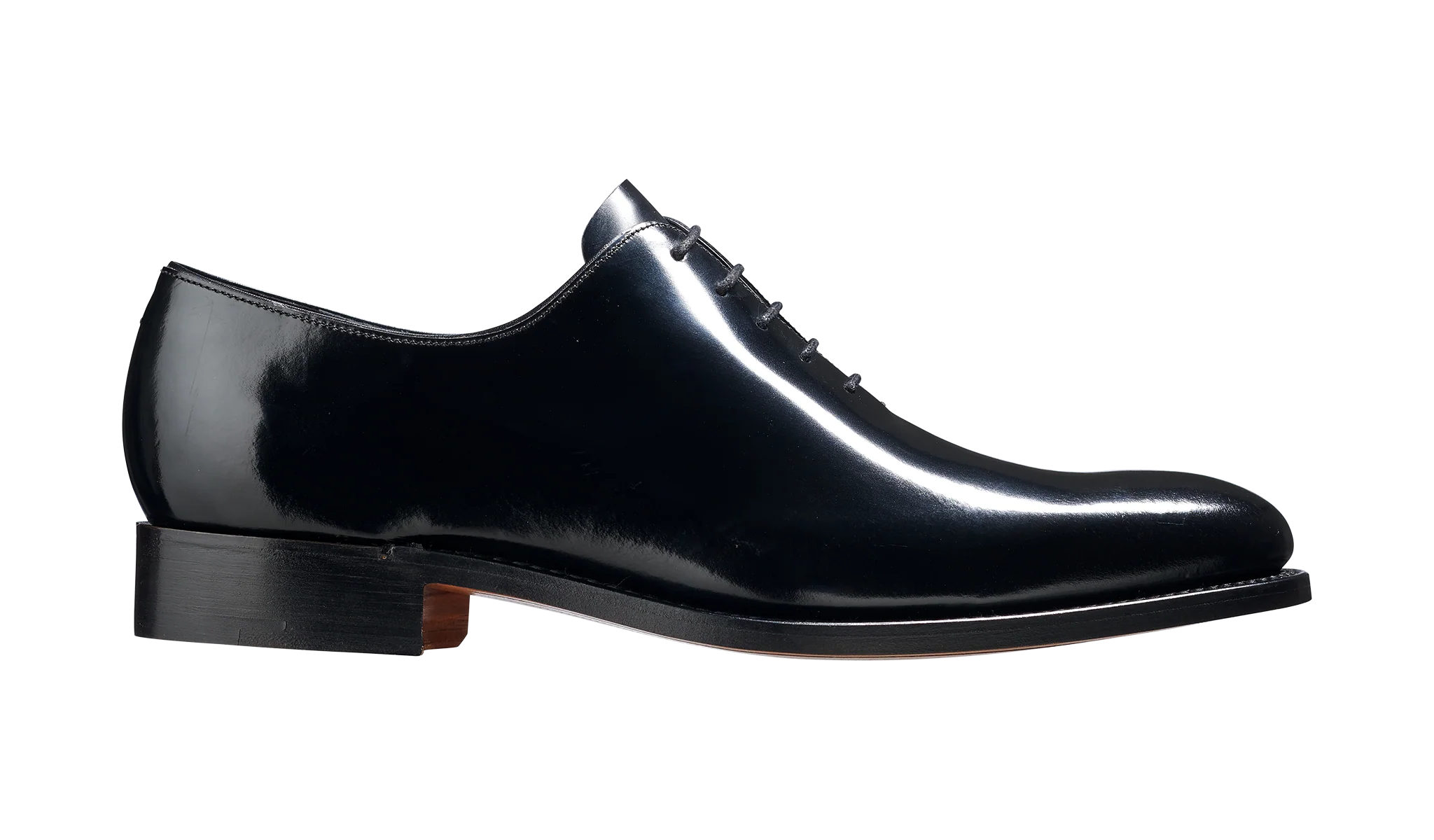 Nelson - Black Hi Shine Oxford Shoe - Image 2