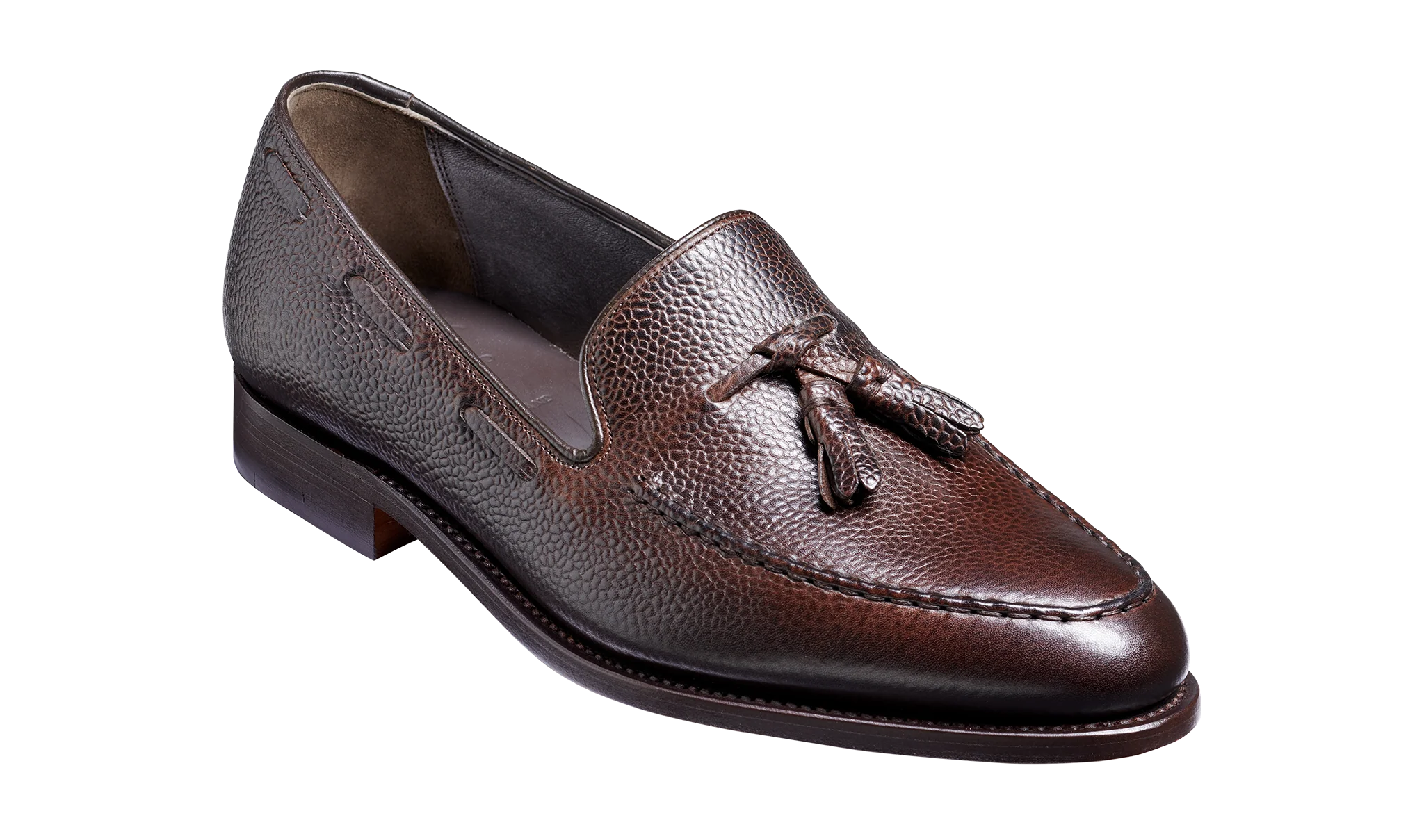 Newborough - Dark Brown Grain Loafer Shoe