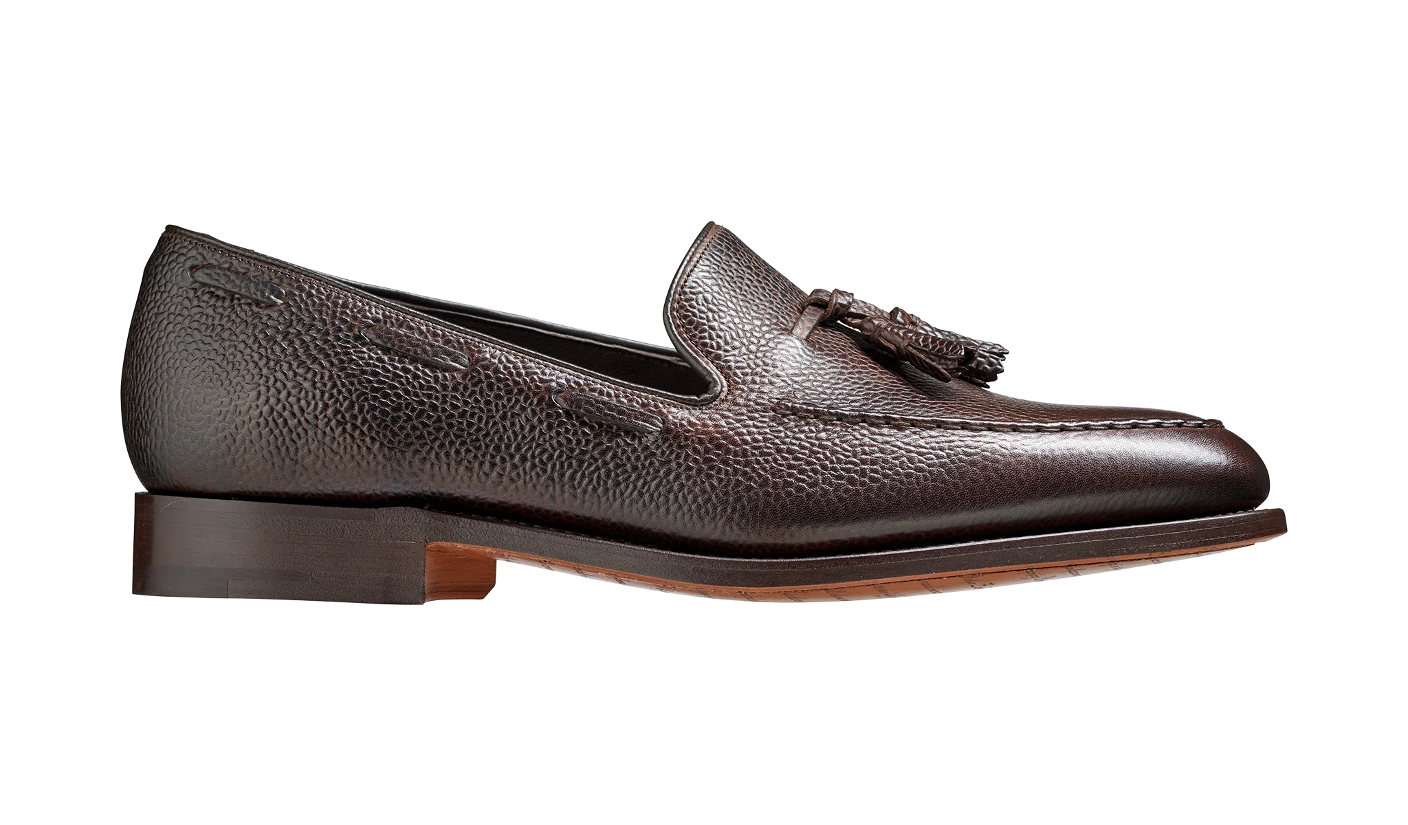Newborough - Dark Brown Grain Loafer Shoe - Image 2