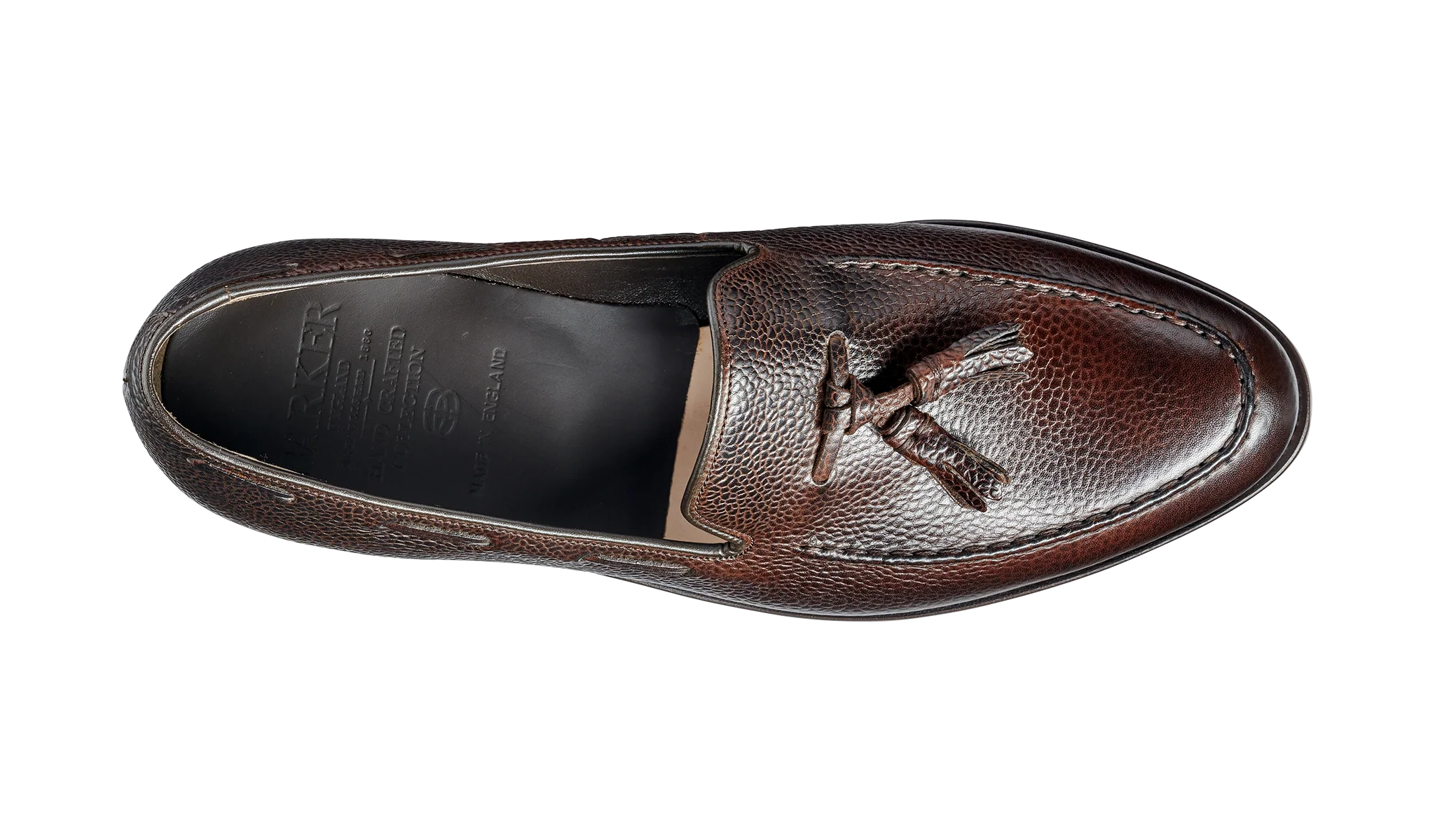 Newborough - Dark Brown Grain Loafer Shoe - Image 3