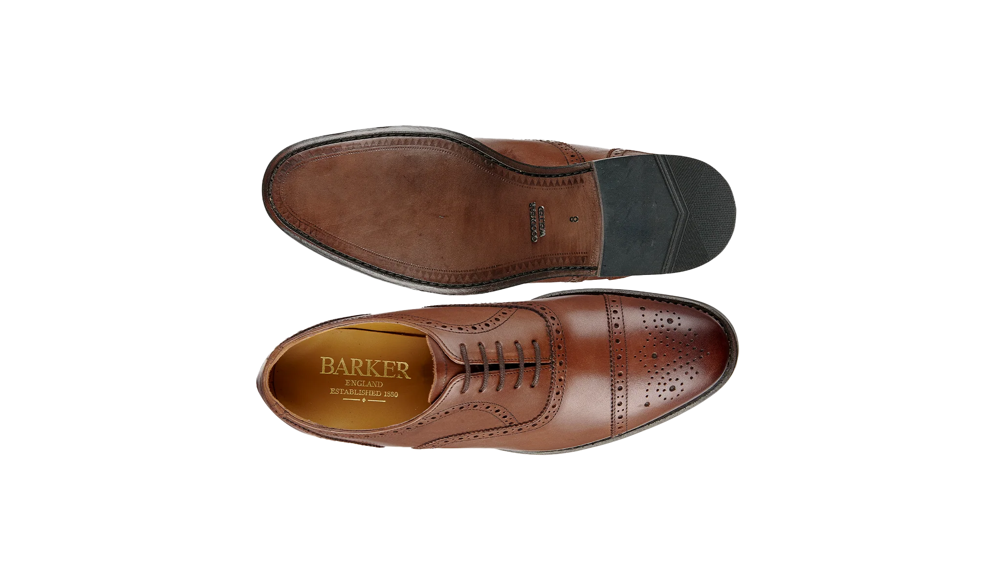 Oxford Brogue - Dark Tan Calf - Image 4