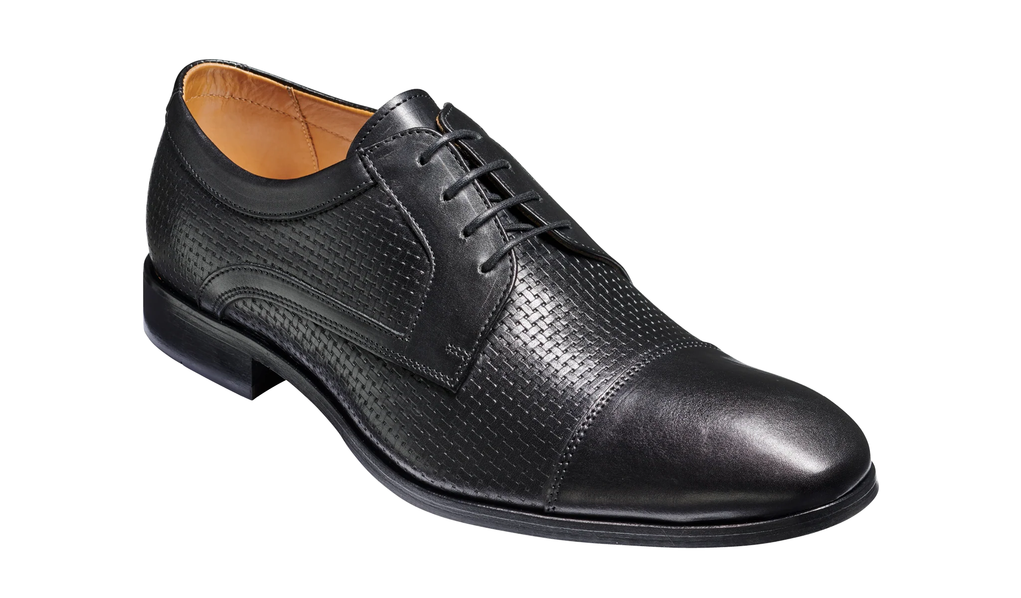 Pytchley - Black Calf Weave Derby