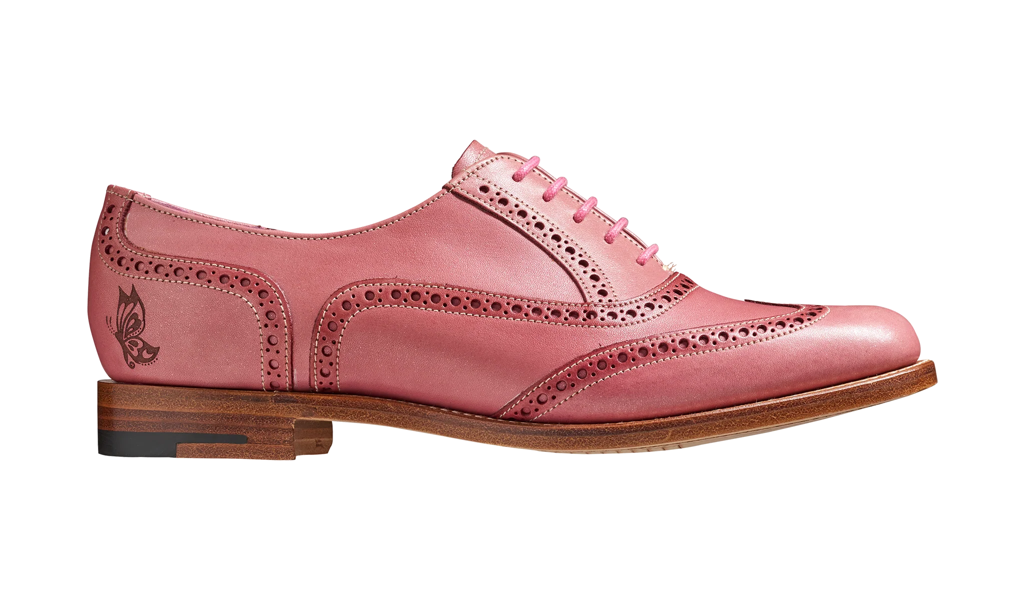 Santina - Pink / Glitter Crust Brogue - Image 2