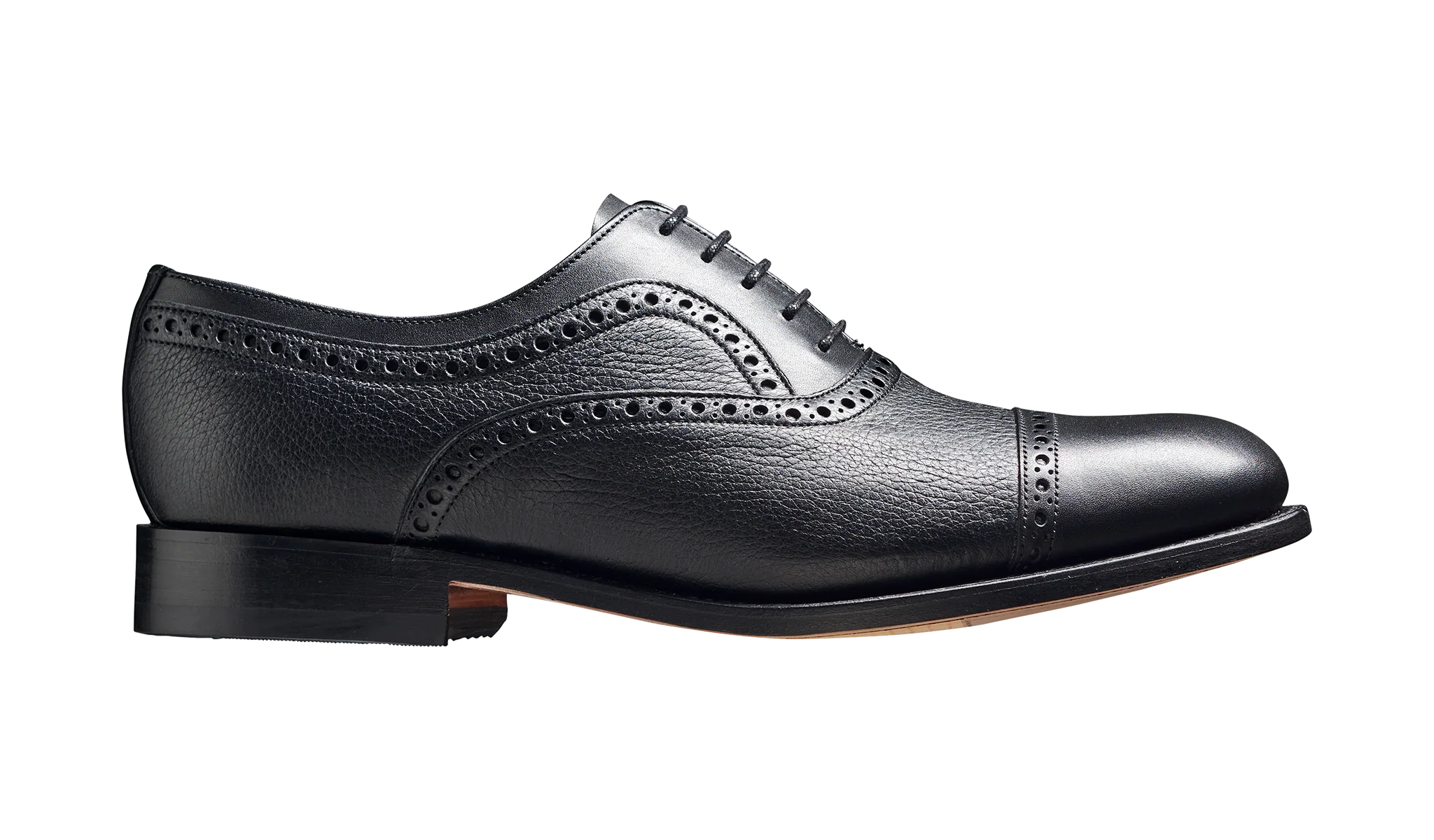 Southampton - Black Calf / Deerskin Semi Brogue - Image 3