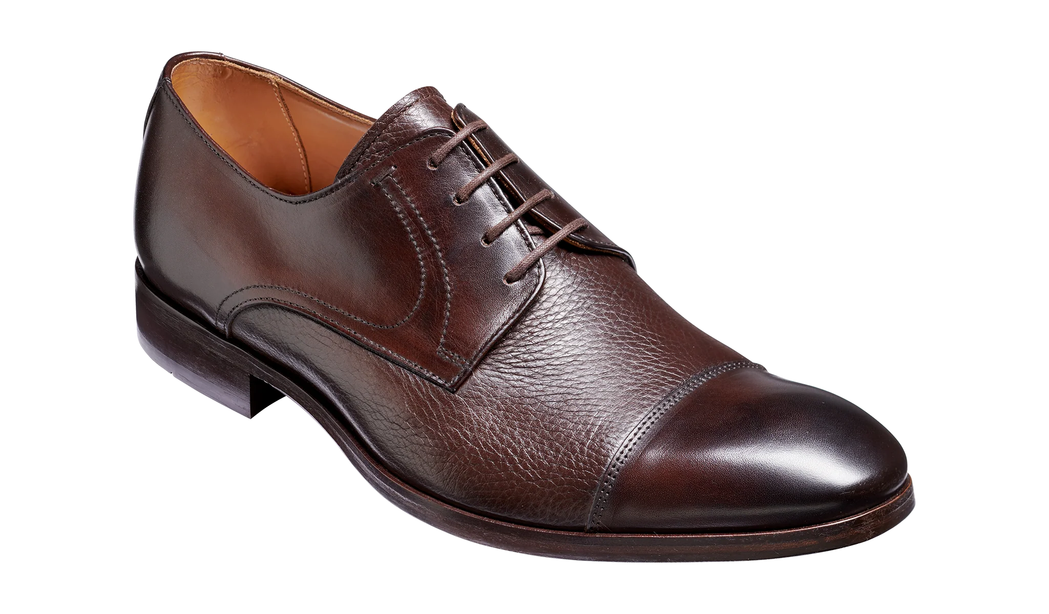 Southwold - Dark Brown Calf / Deerskin Derby