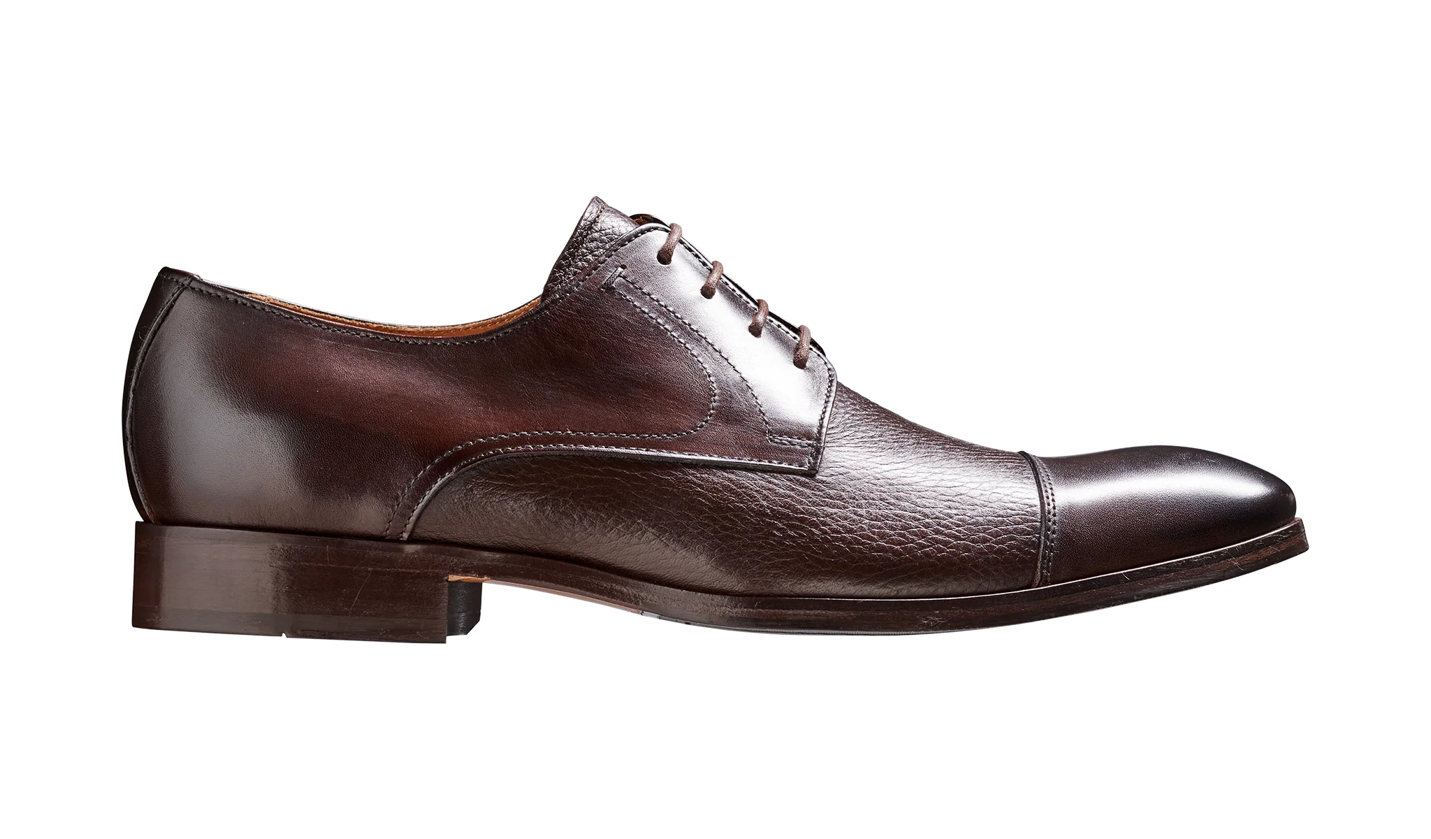 Southwold - Dark Brown Calf / Deerskin Derby - Image 2