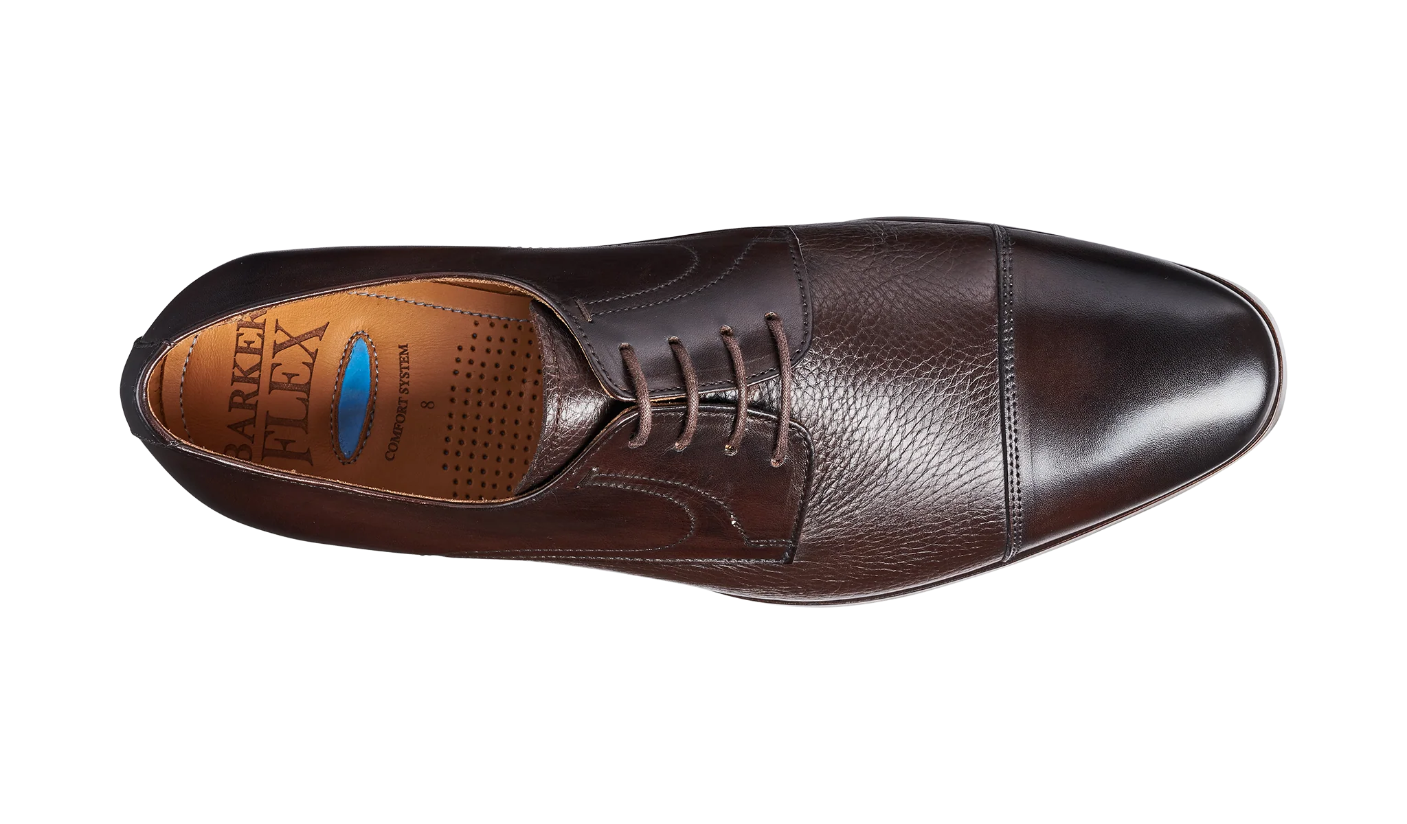 Southwold - Dark Brown Calf / Deerskin Derby - Image 3