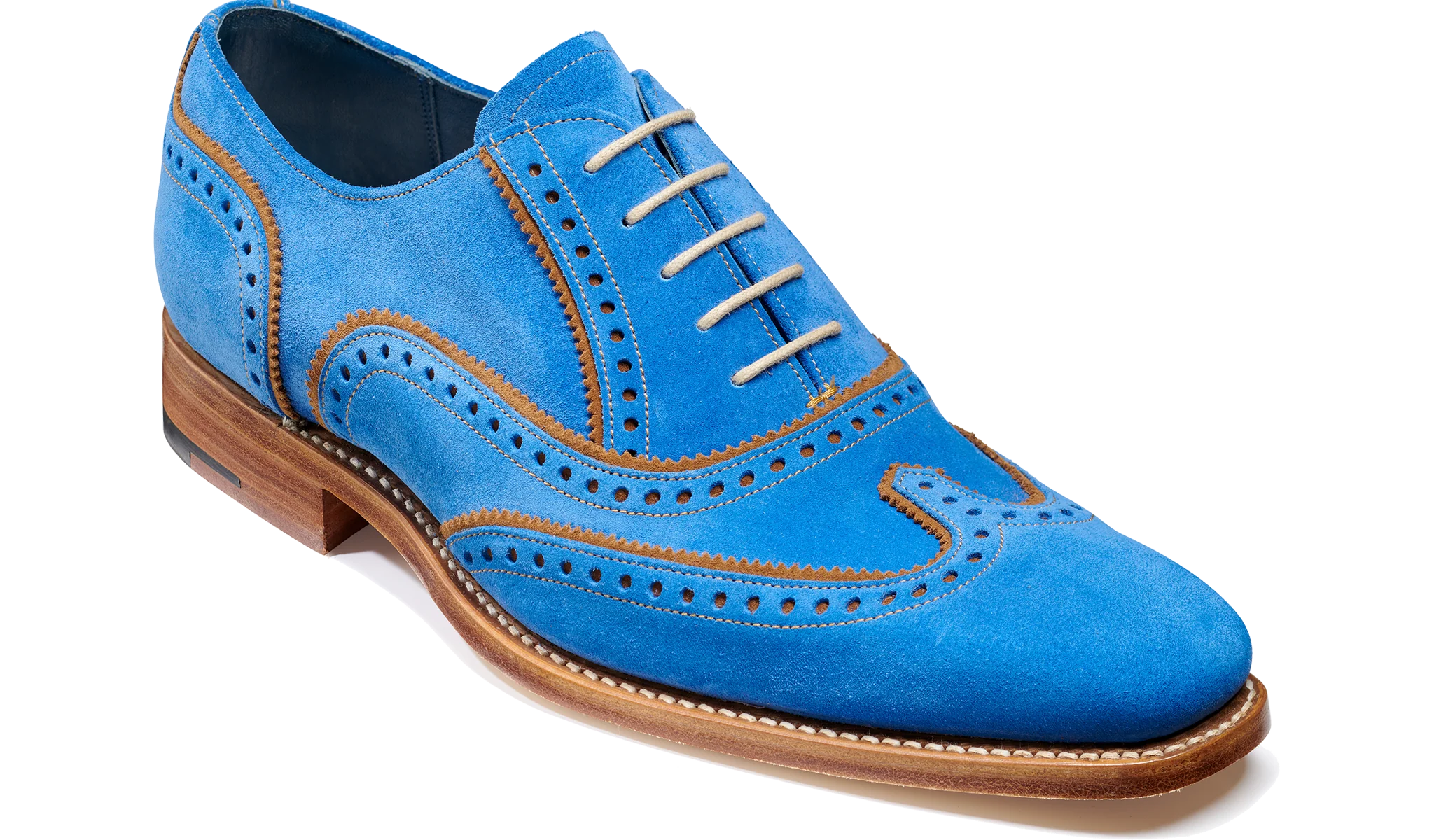 Spencer - Blue / Sand Suede