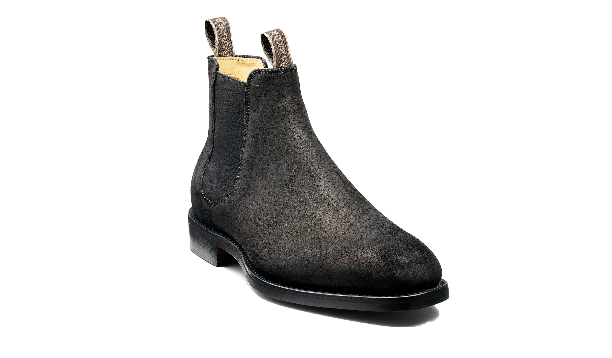 Sutton - Black Waxy Suede