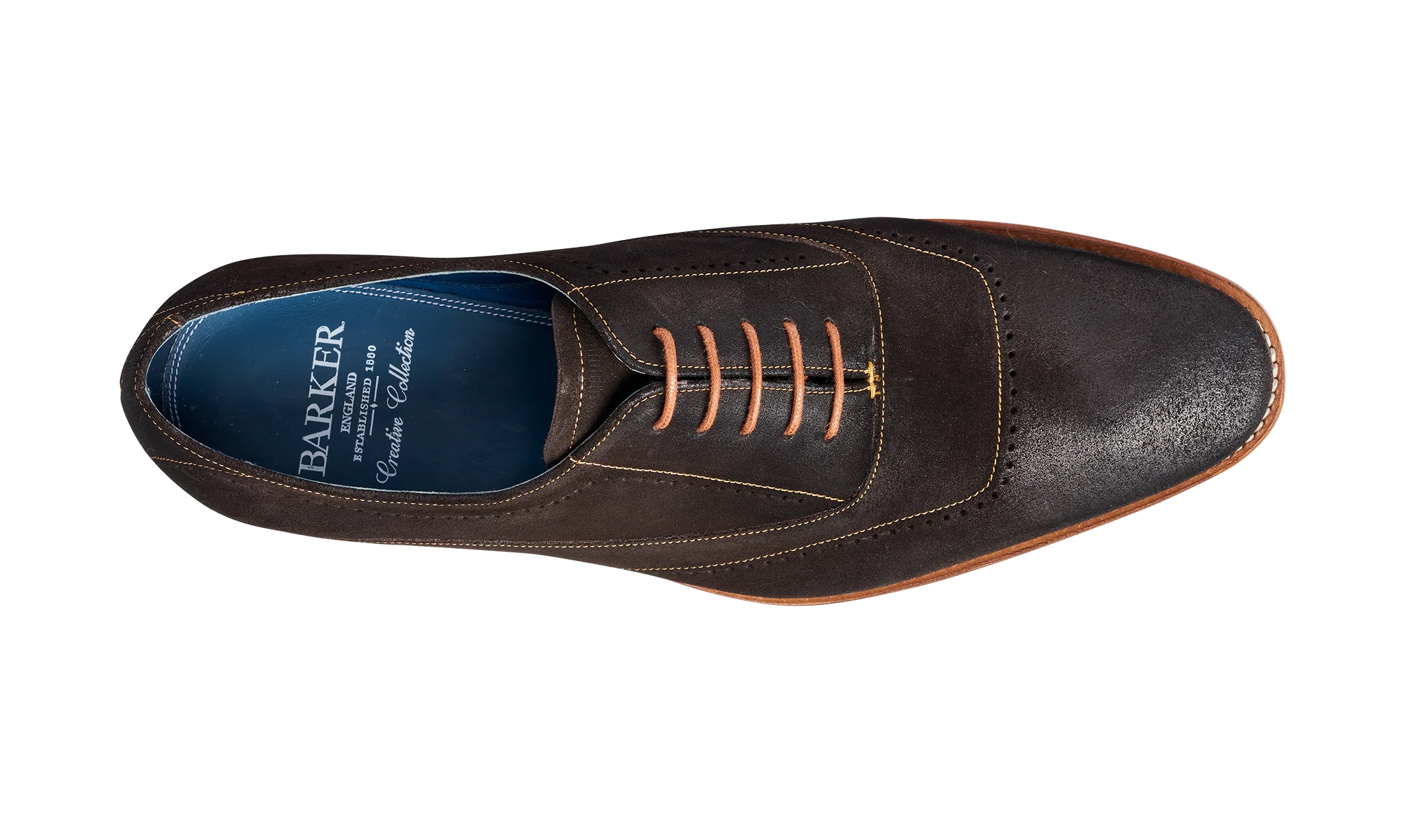 Thomas - Bitter Choc Suede Oxford - Image 3