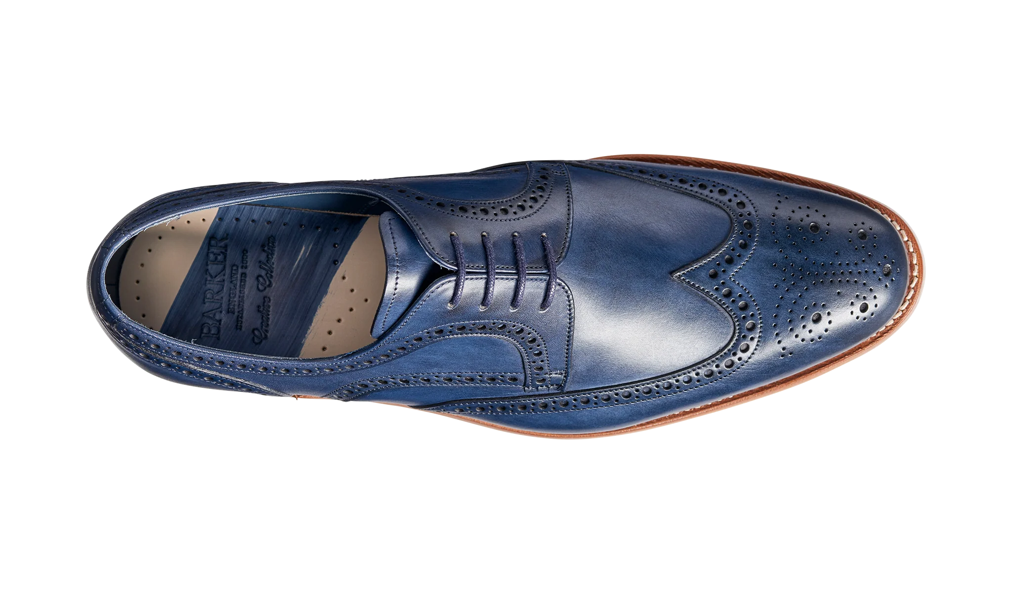 Victor - Navy Hand Painted Derby - Image 3