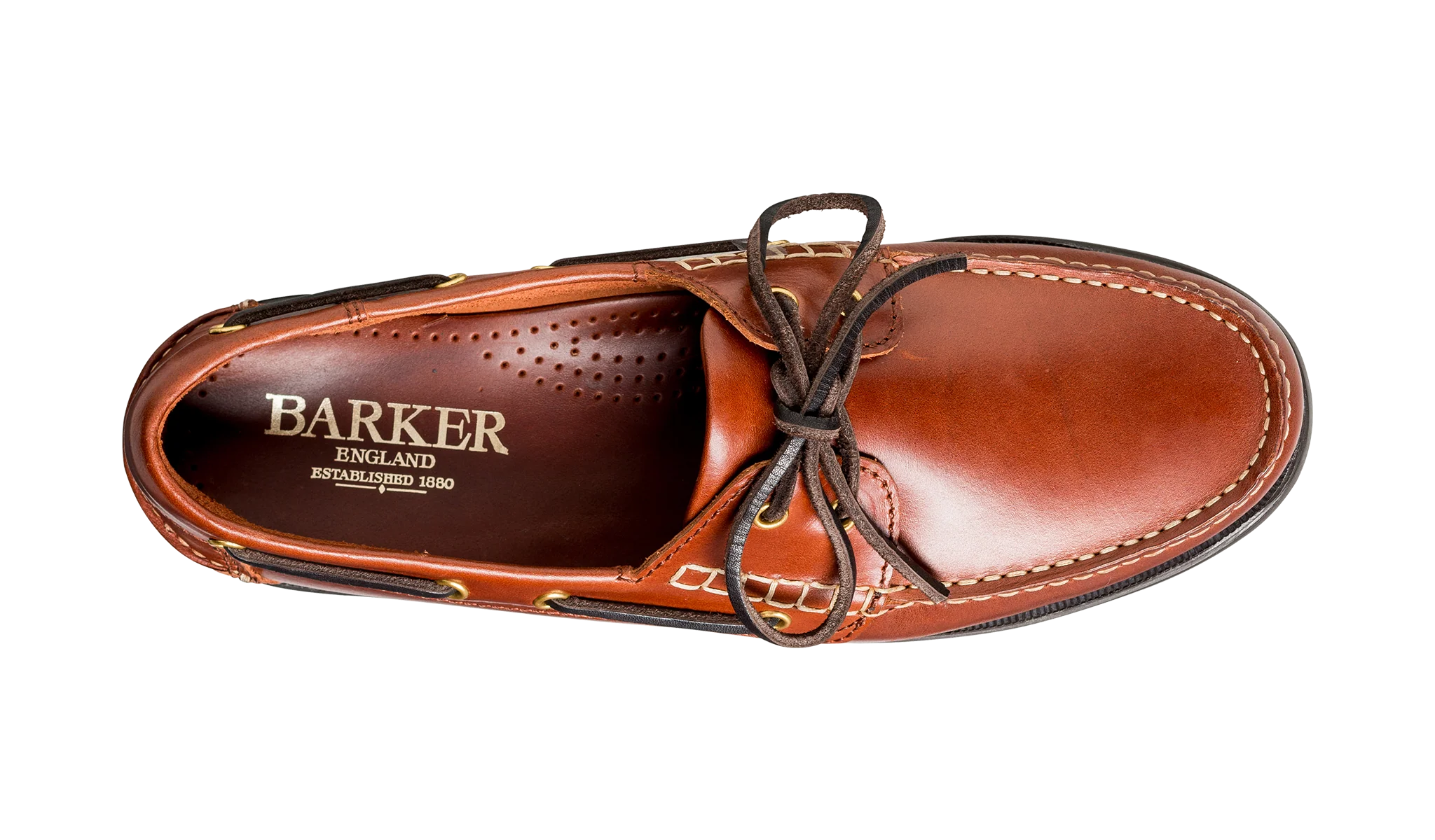 Wallis - Brown Oiled Calf Boat Shoe - Image 3