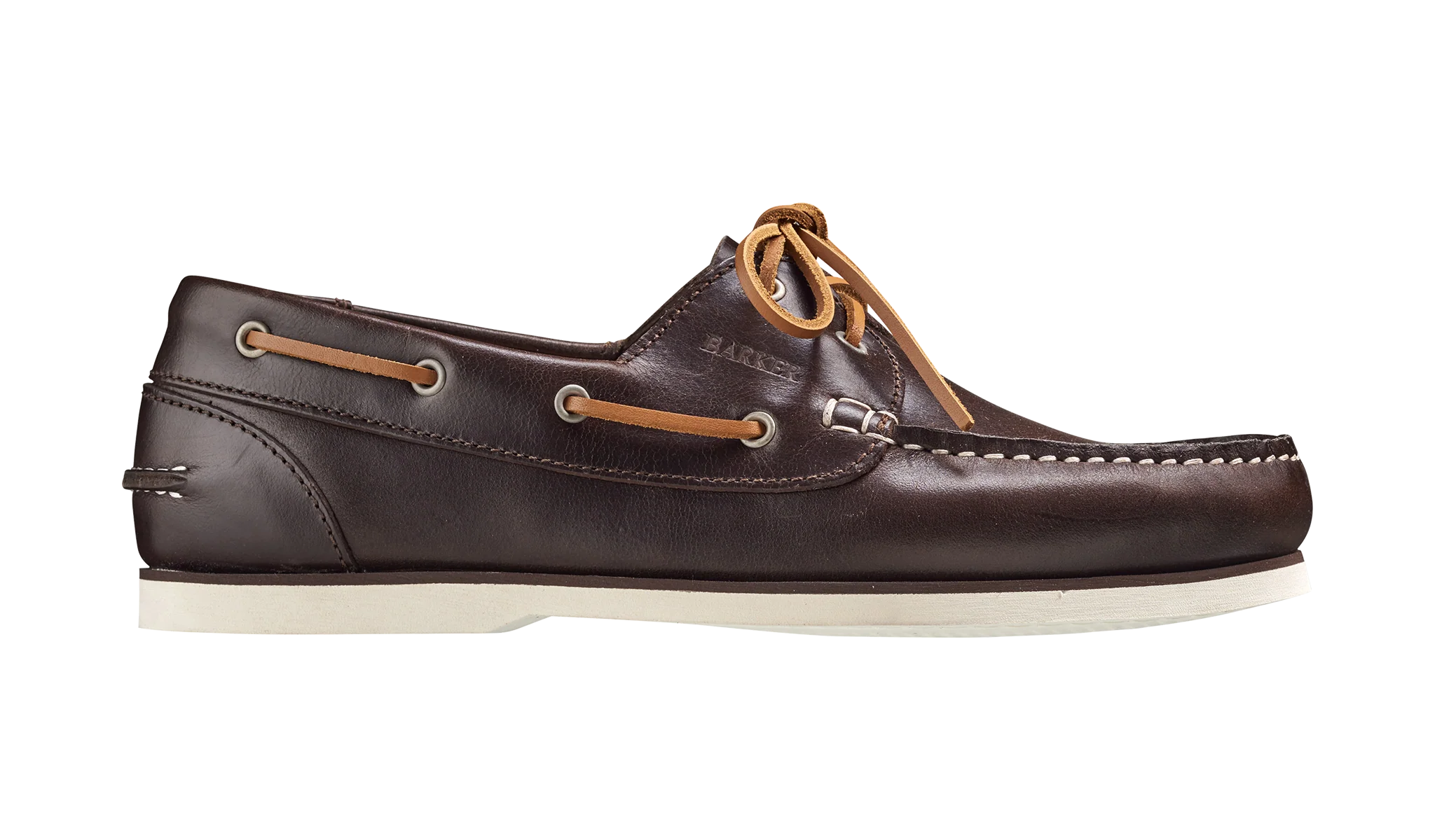 Wallis - Dark Brown Calf Boat Shoe - Image 2