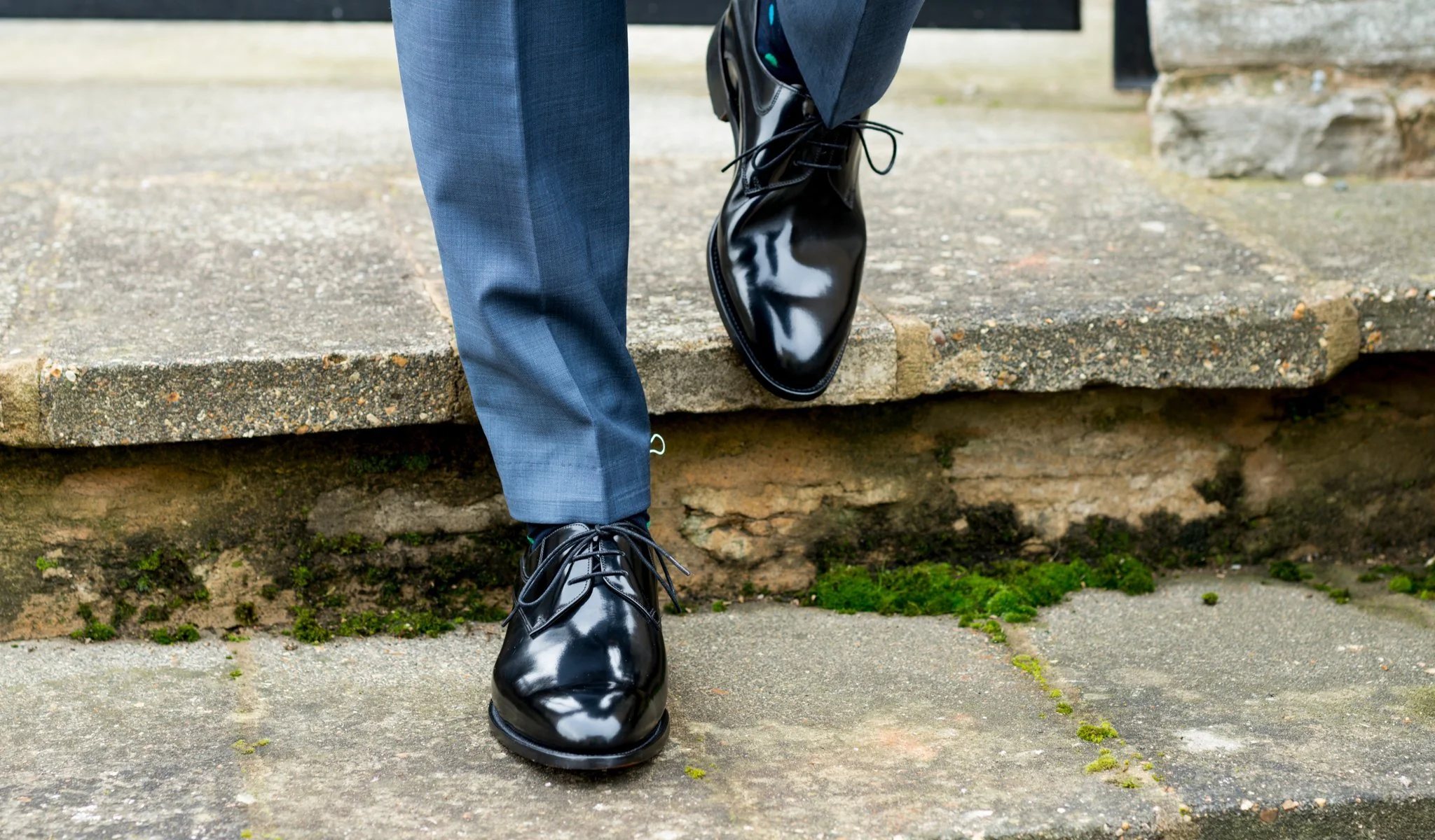 Wickham - Black Hi-Shine Derby - Image 5